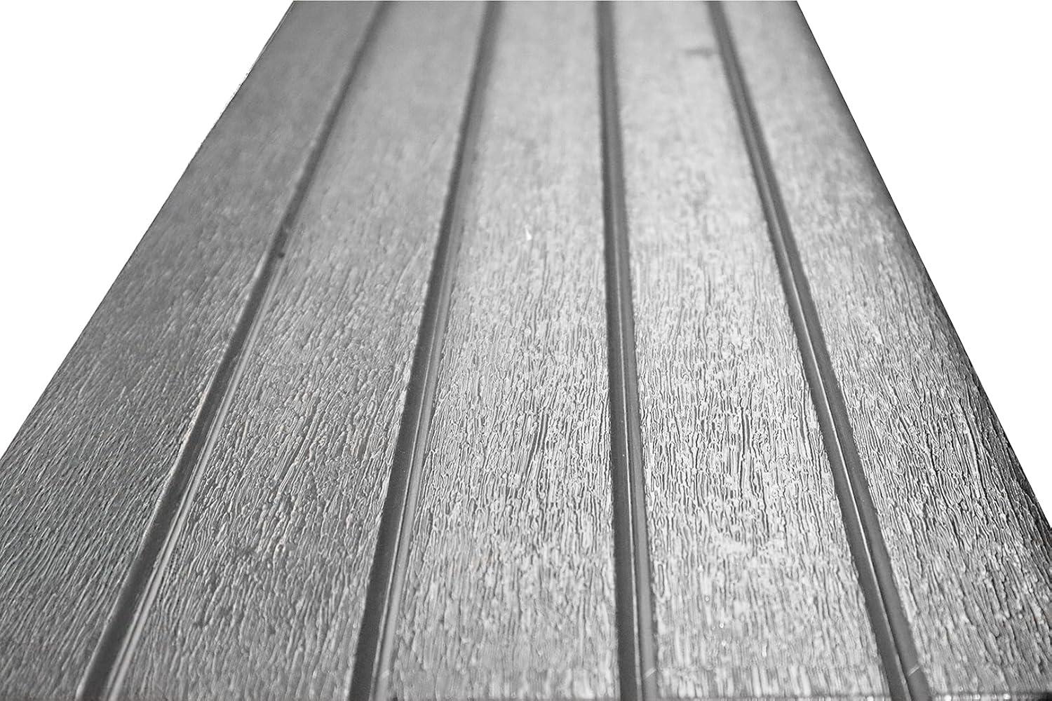 NEW Leisure Accents 36" Long Outdoor Indoor Deck Patio Resin Bench Redwood/Beige