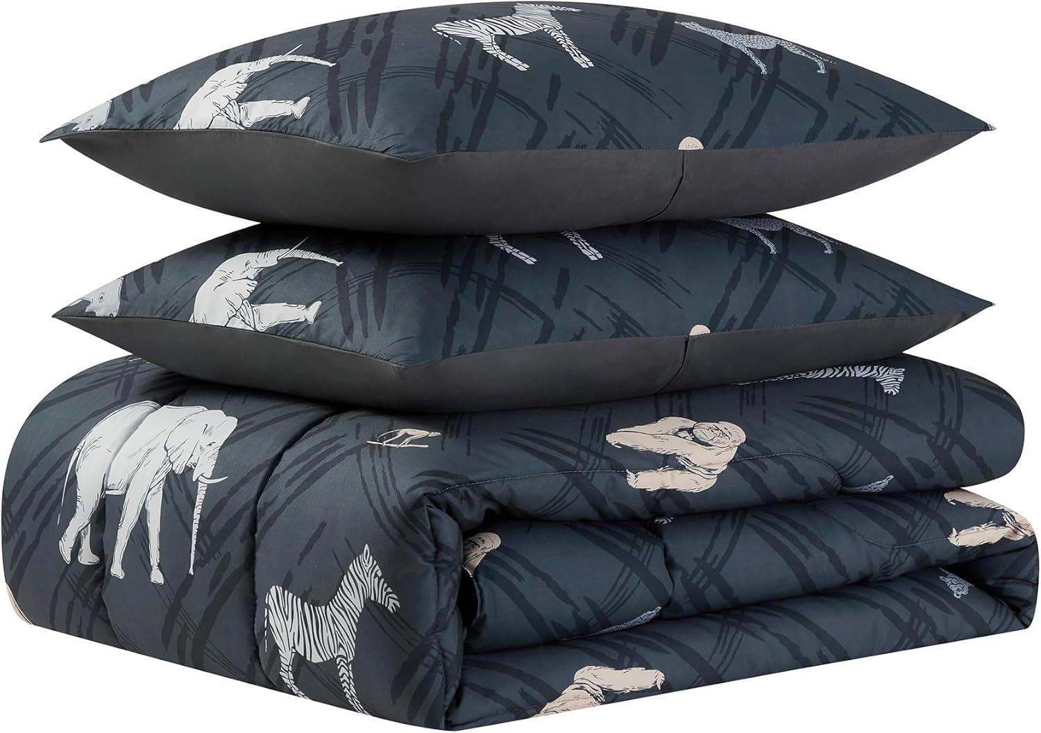 Sweet Home Collection Kids Safari Printed Bed in a Bag Comforter & Sheet Set