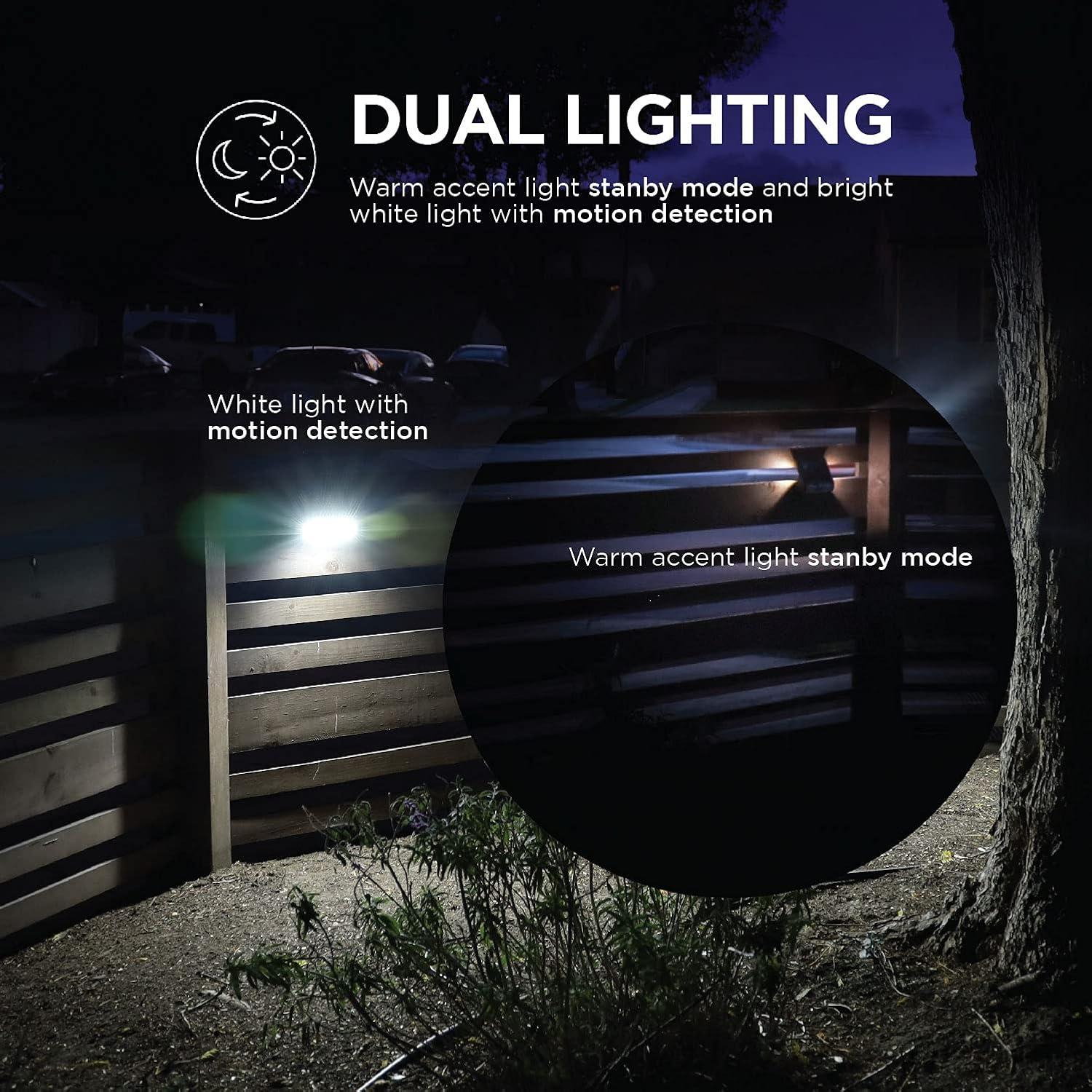 Home Zone Security 1 - Head LED Solar Powered Dusk to Dawn Outdoor Security Wall Pack with Motion Sensor (Set of 2)