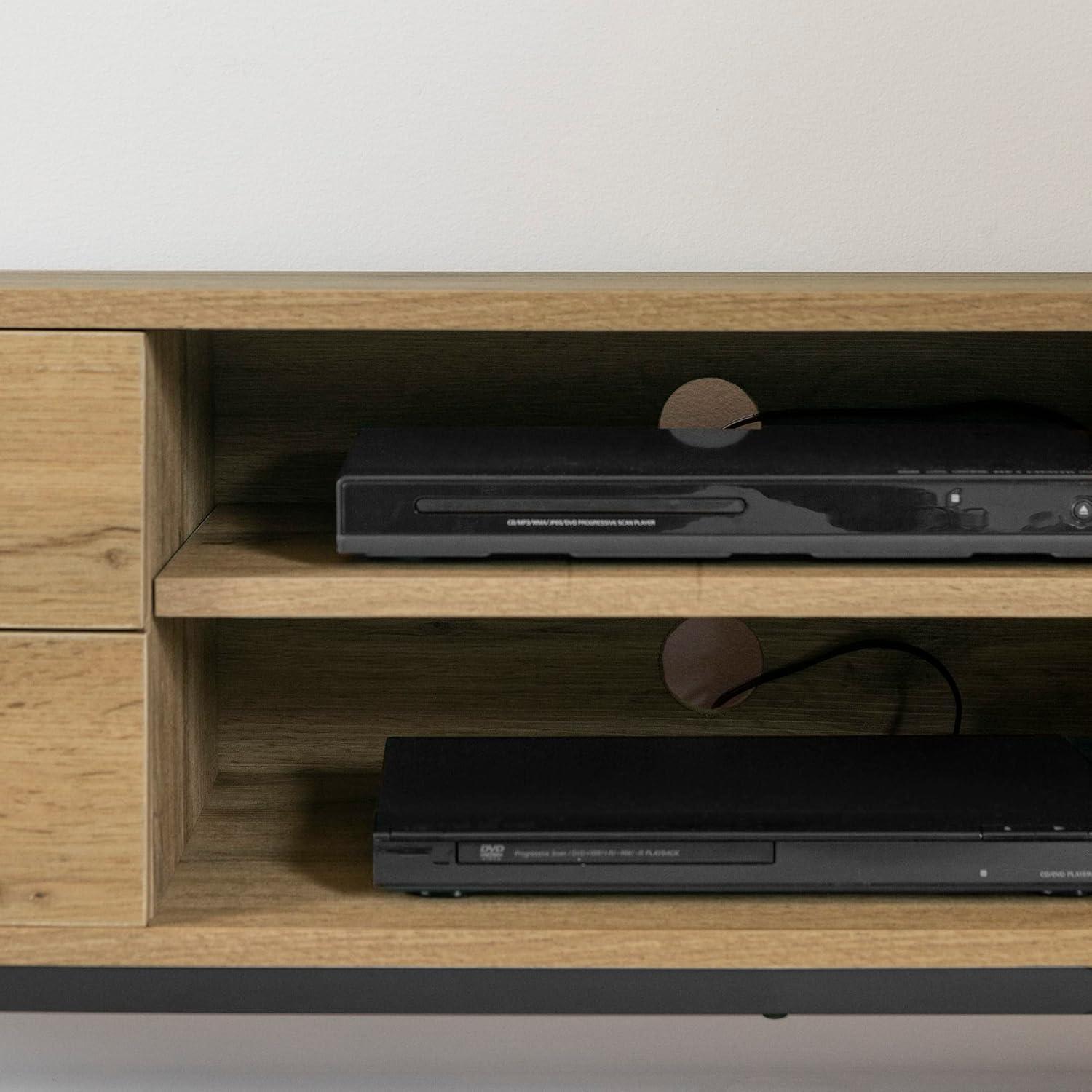 South Shore Mezzy, Urban Modern TV Stand, Nordik Oak