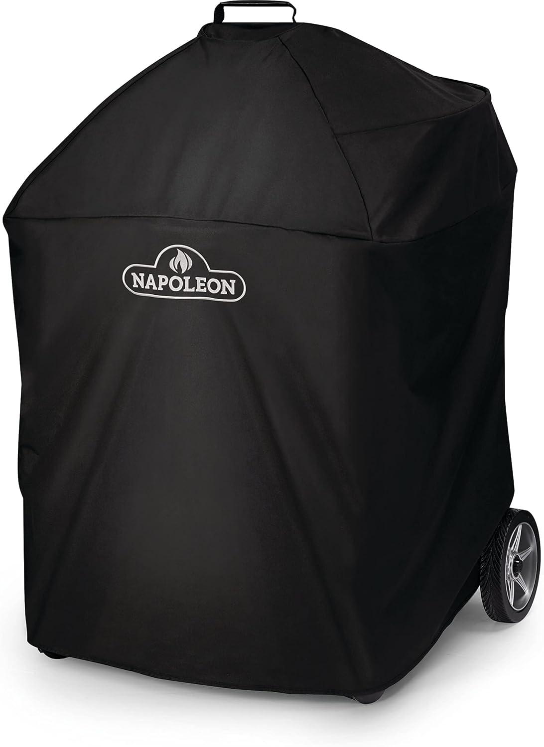 Black Water-Resistant Vinyl Grill Cover with UV Protection