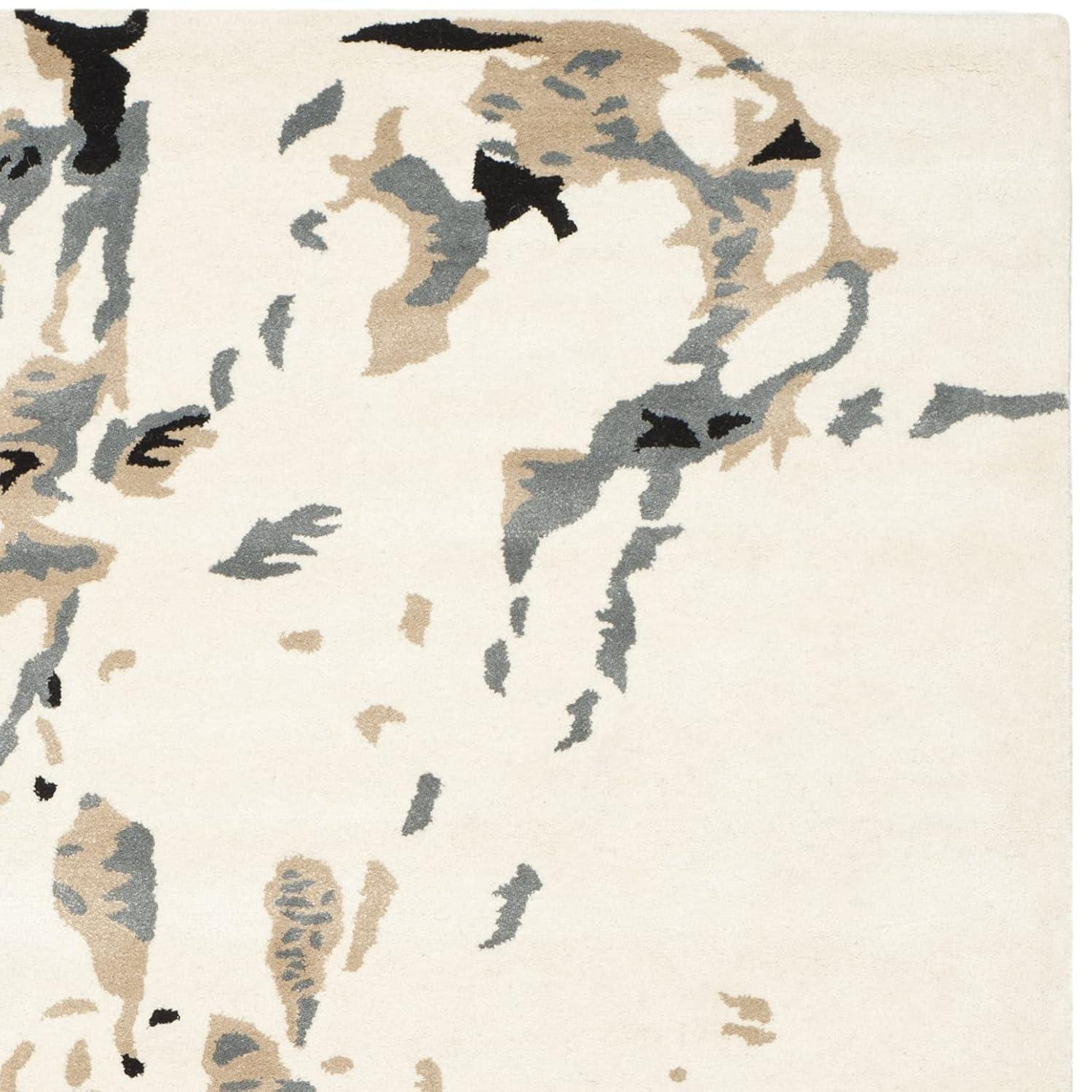 Bella BEL117 Hand Tufted Area Rug - Ivory/Grey - 8'x10' - Safavieh.