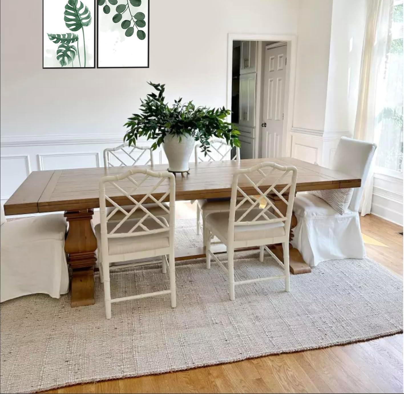 Nuloom 9x12 Elfriede Jute & Cotton Hand Woven Indoor Area Rug, Natural, Solid Rustic Farmhouse Style Natural Fiber Bedroom, Living Room,