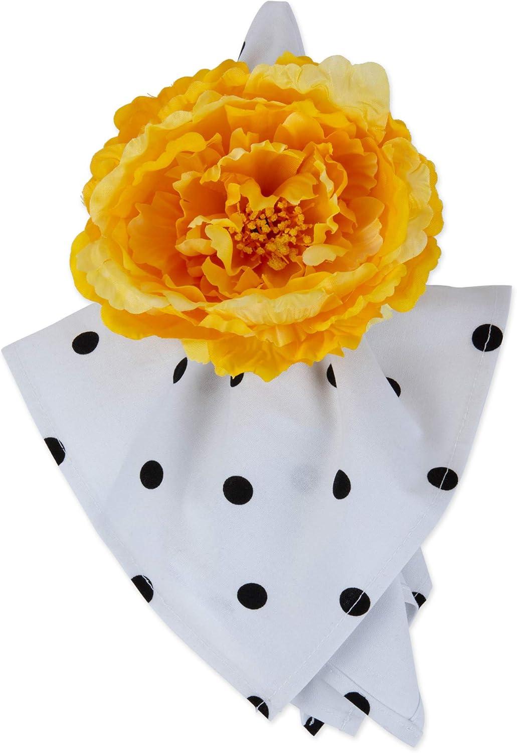 Peony Napkin Ring Et/4 Yellow