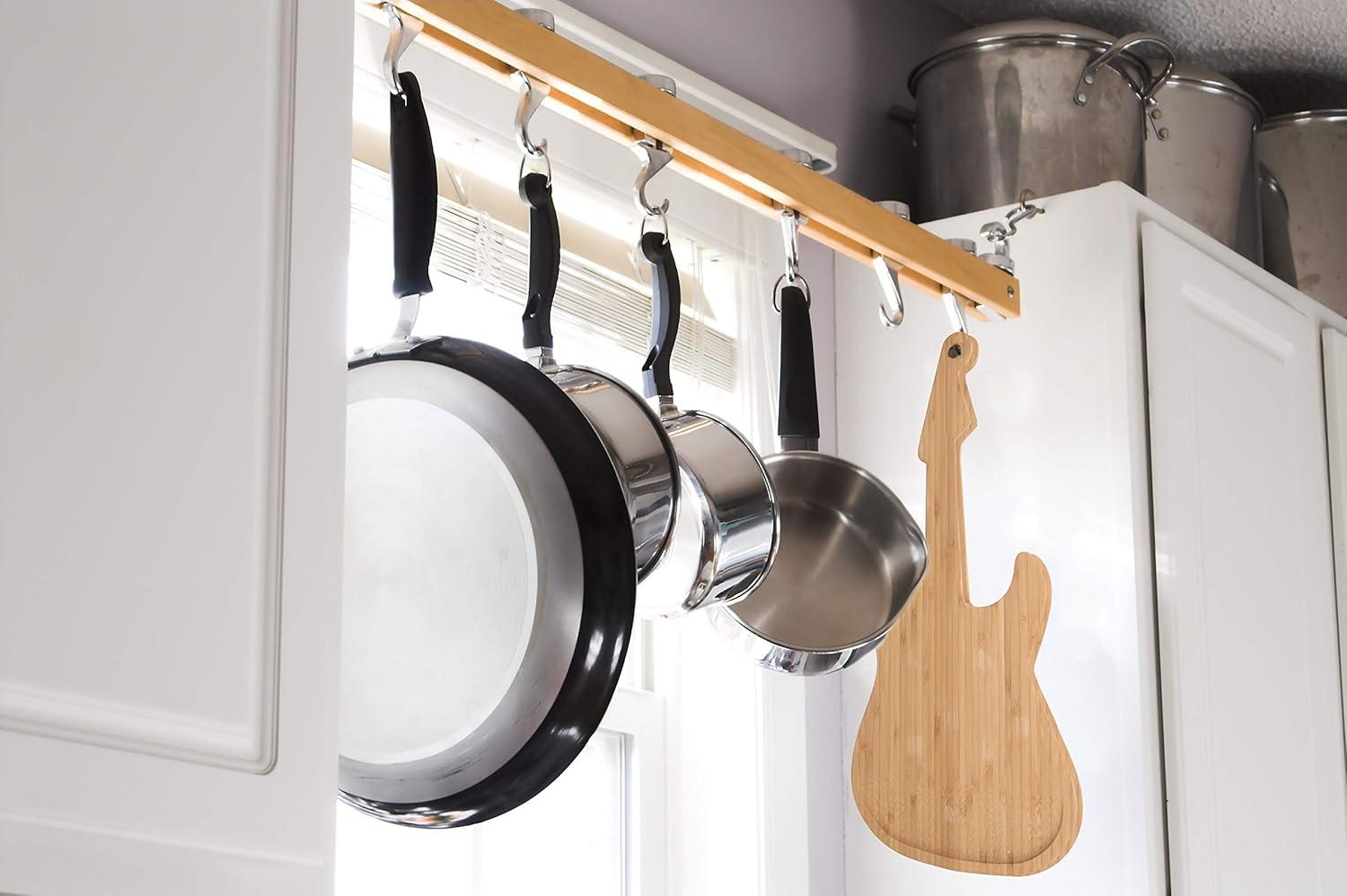 Kikkerland Bamboo Guitar Cutting Board