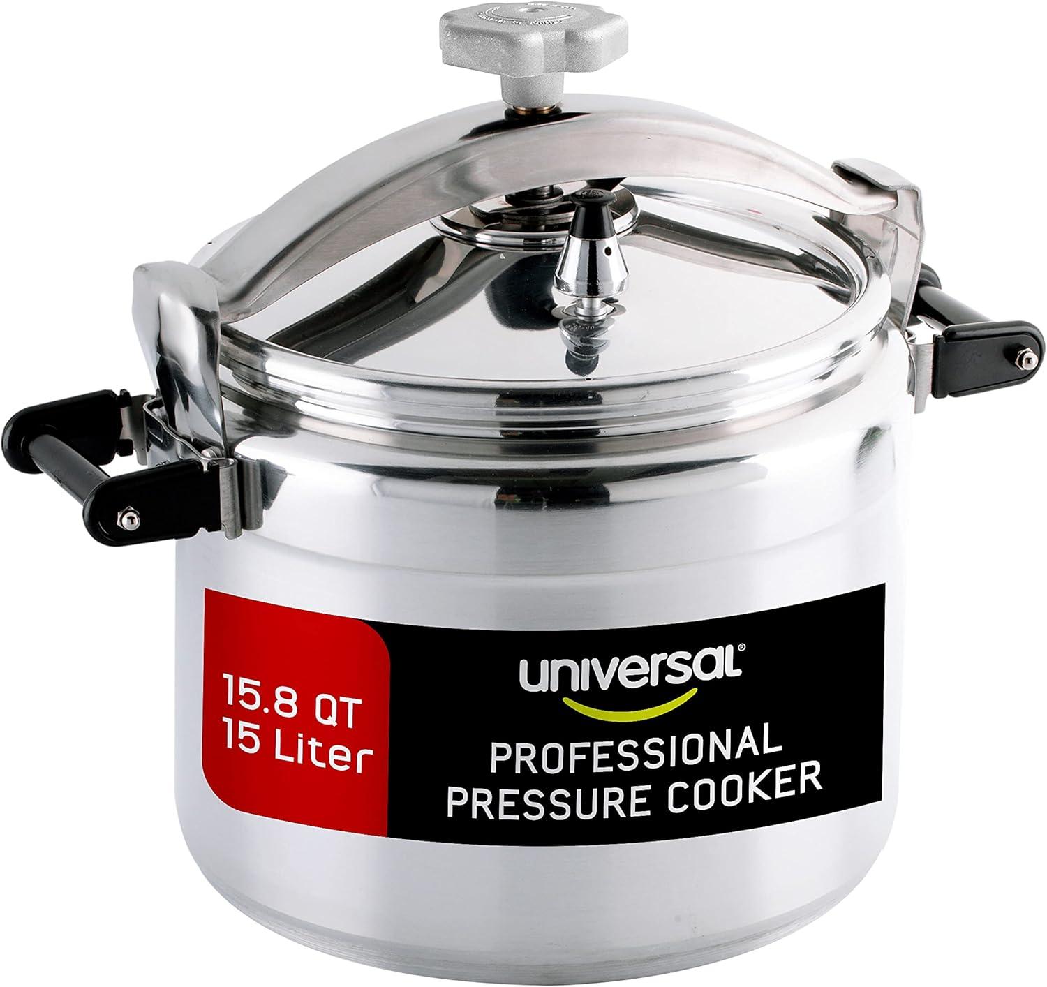 Universal Large Heavy-duty Professional Pressure Cooker, Multiple Safety Systems