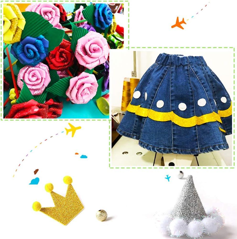 30PCS Glitter EVA Foam Sheets 8x12 Inch,2mm Thick Craft Foam Sheet for Children's Craft Activities DIY Cutters,Arts