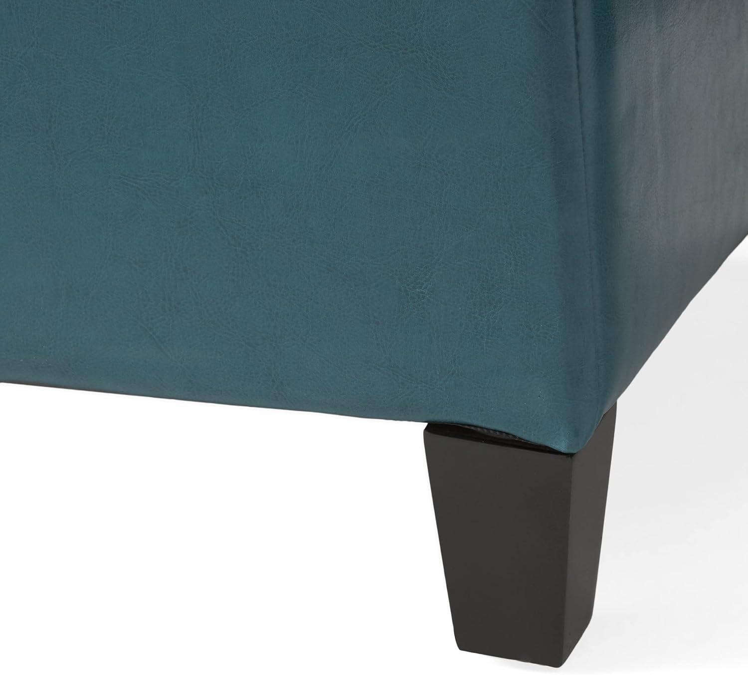 Lucinda Faux Leather Storage Ottoman Bench - Christopher Knight Home