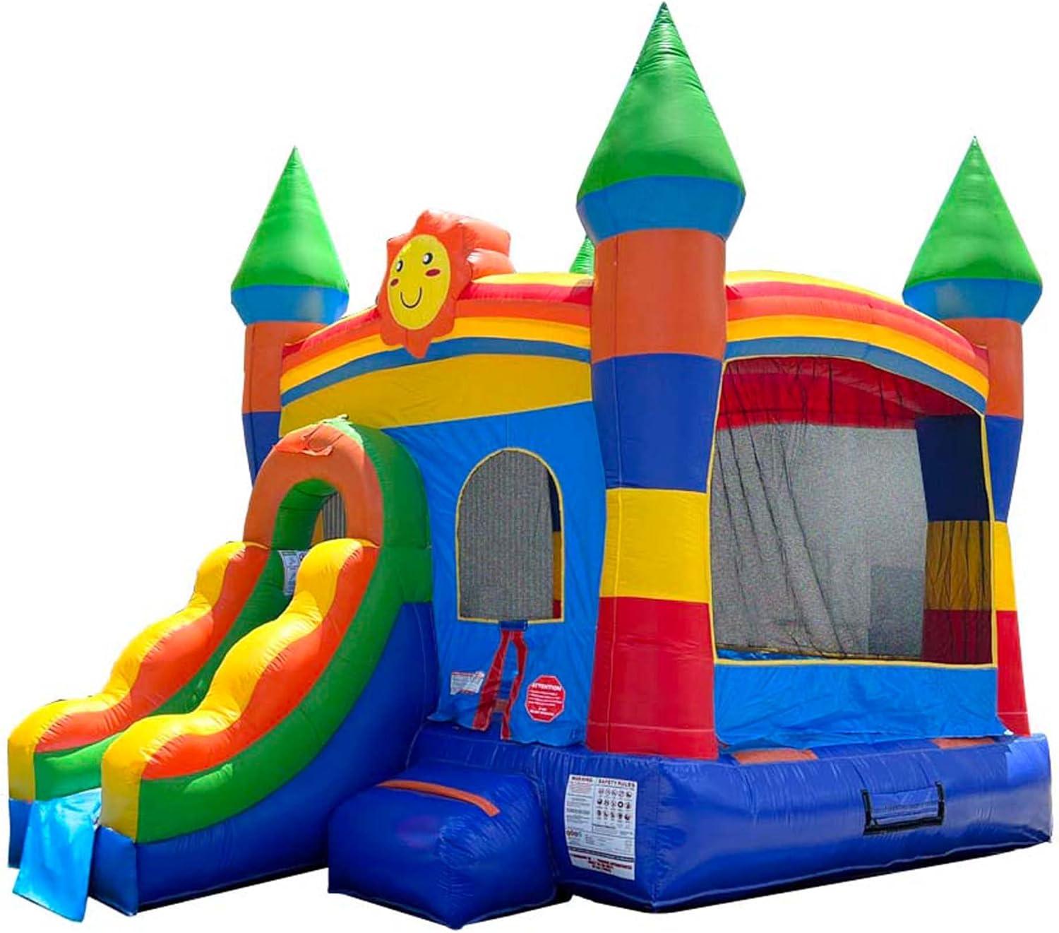 Pogo Bounce House Crossover Bounce House with Slide, No Blower