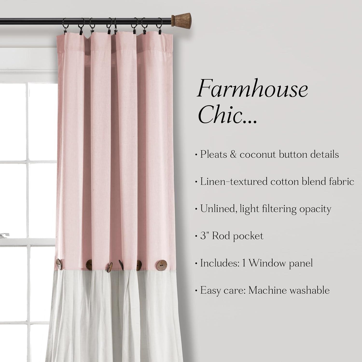 Lush Decor Beckham Semi Sheer Curtain Single Panel
