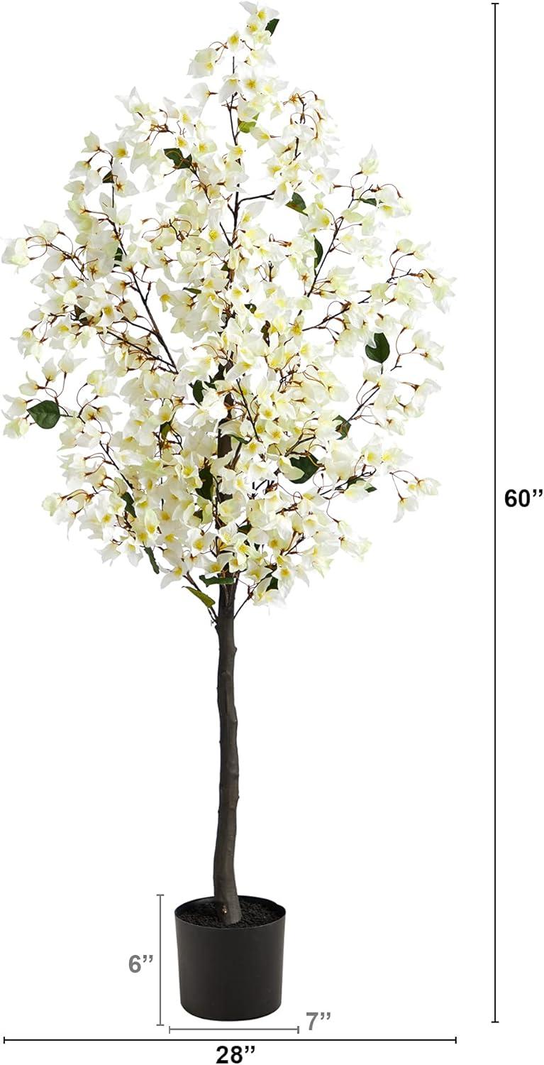 Primrue Faux Flowering Tree in Planter