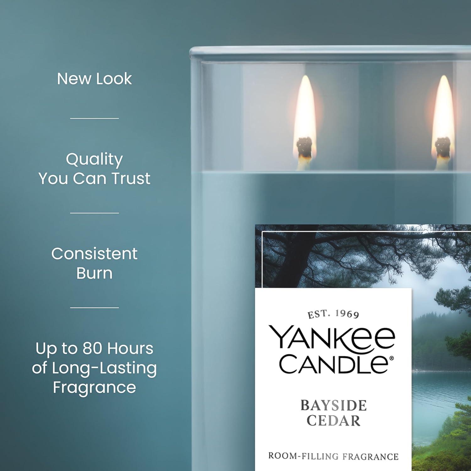 YANKEE CANDLE Signature Bayside Cedar Scented Tumbler Candle