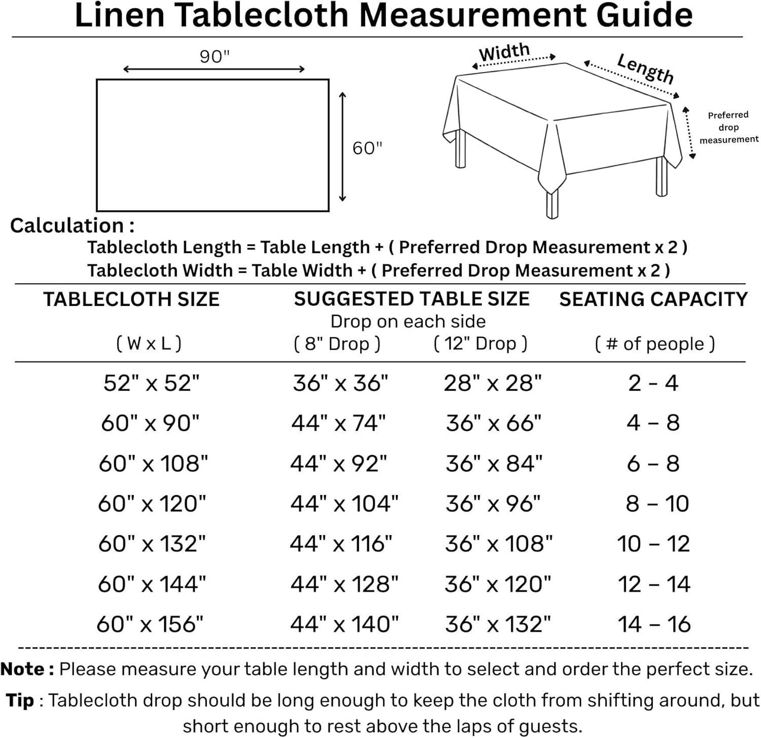 Solino Home Amalfi Stripe - 100% Pure Linen Tablecloth