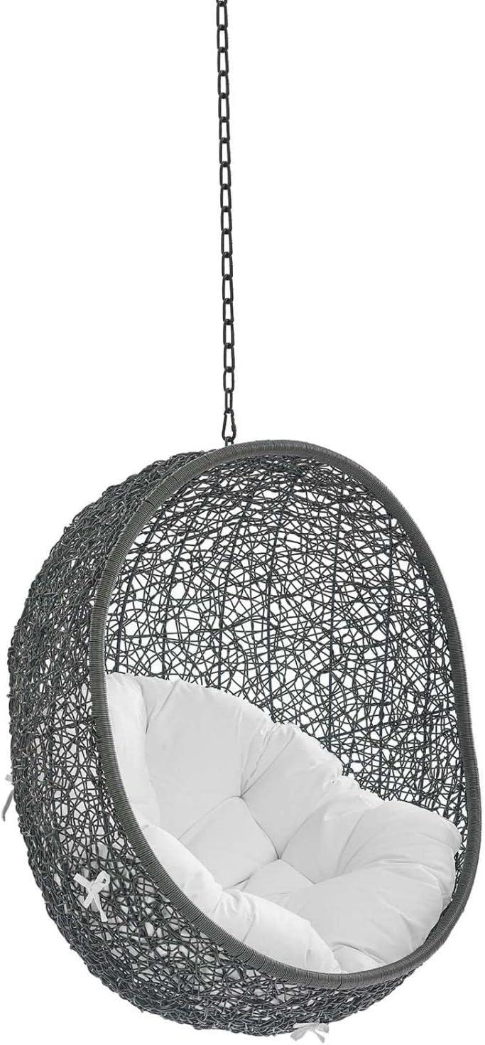 Hide Sunbrella Fabric Swing Outdoor Patio Lounge Chair without Stand