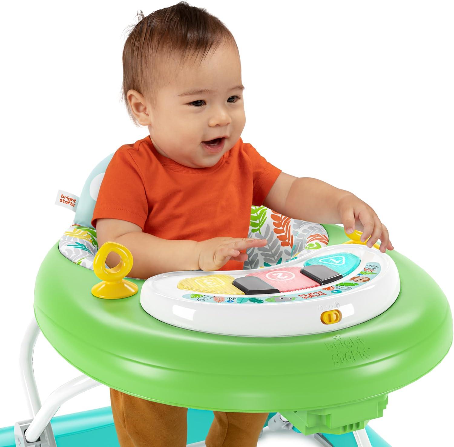 Bright Starts Tiny Trek 2-in-1 Baby Activity Walker - Jungle Vines