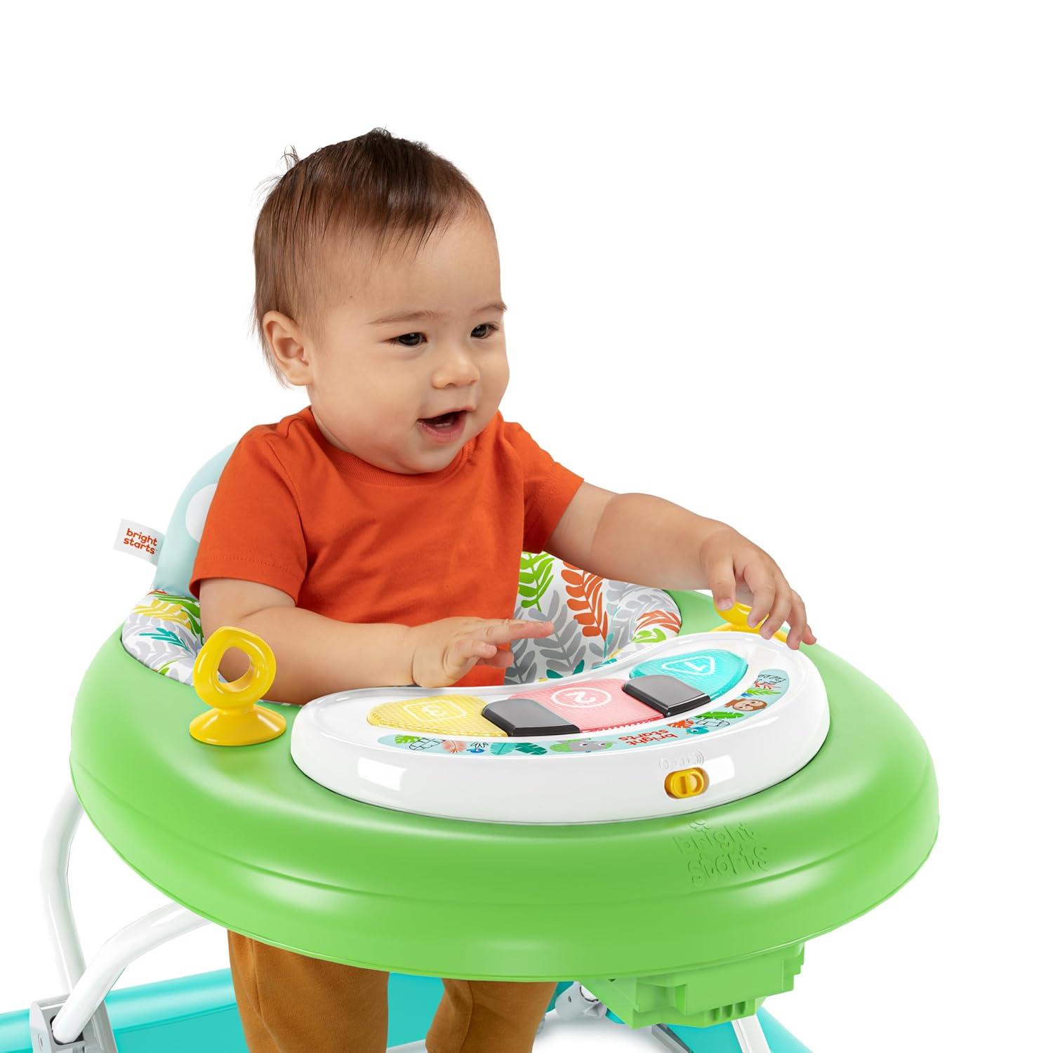 Bright Starts Tiny Trek 2-in-1 Baby Activity Walker - Jungle Vines