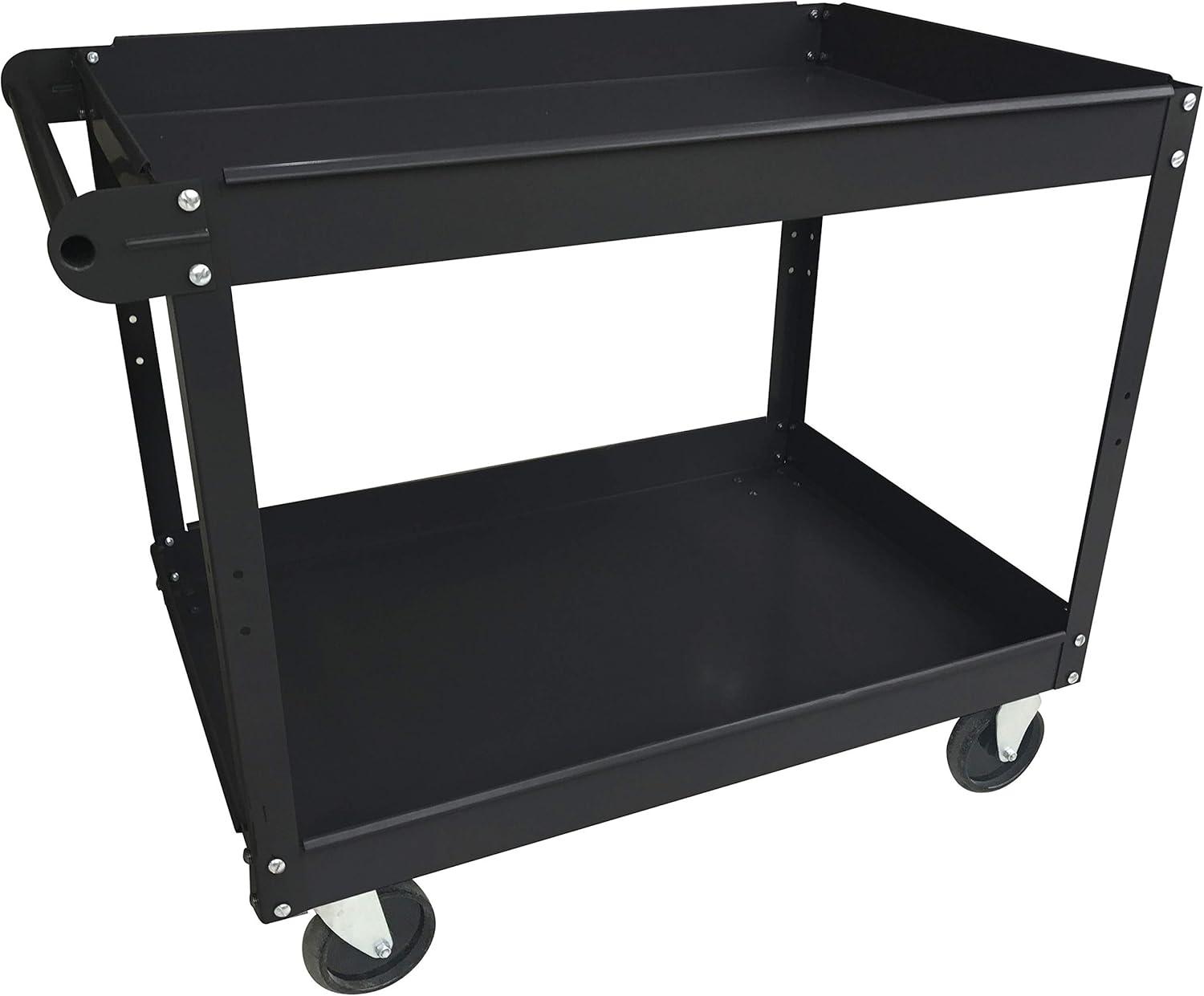 Lorell 32'' H x 24'' W Utility Cart with Wheels