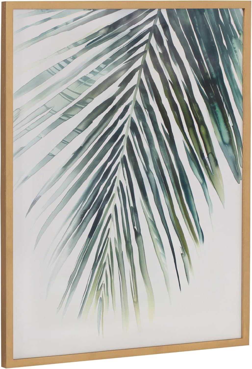 Kate & Laurel All Things Decor 16"x20" Gallery Tropical Modern Botanical Palm Print by The Creative Bunch Studio Gold