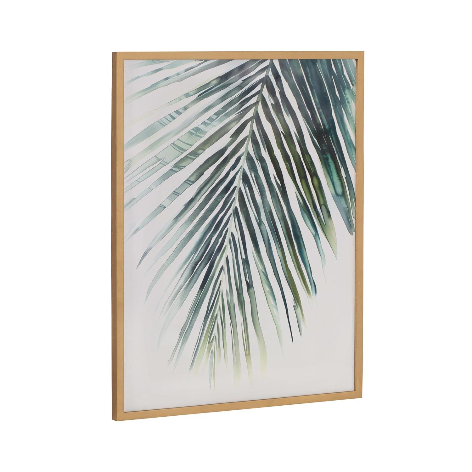 Kate & Laurel All Things Decor 16"x20" Gallery Tropical Modern Botanical Palm Print by The Creative Bunch Studio Gold