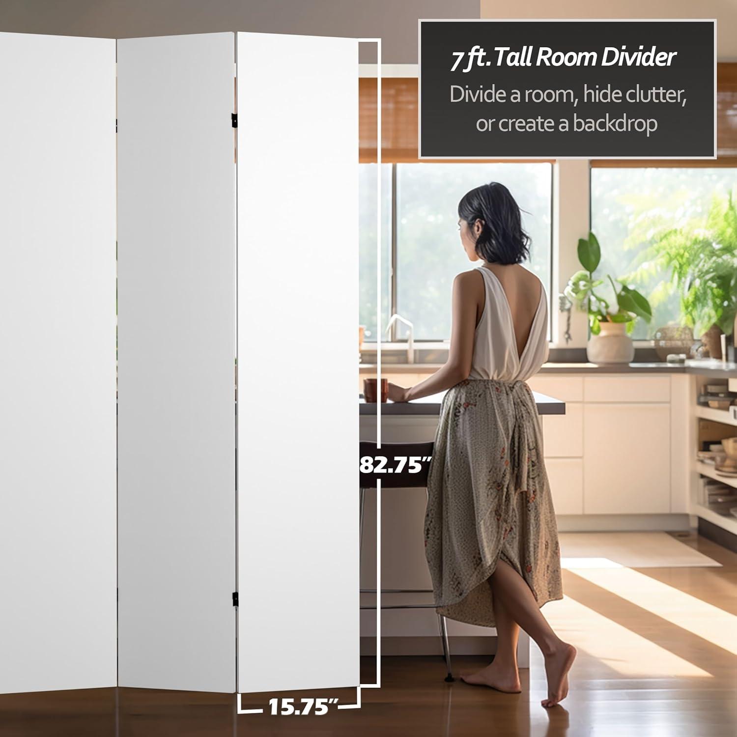 Do It Yourself 3 Panel Room Divider Canvas - Oriental Furniture