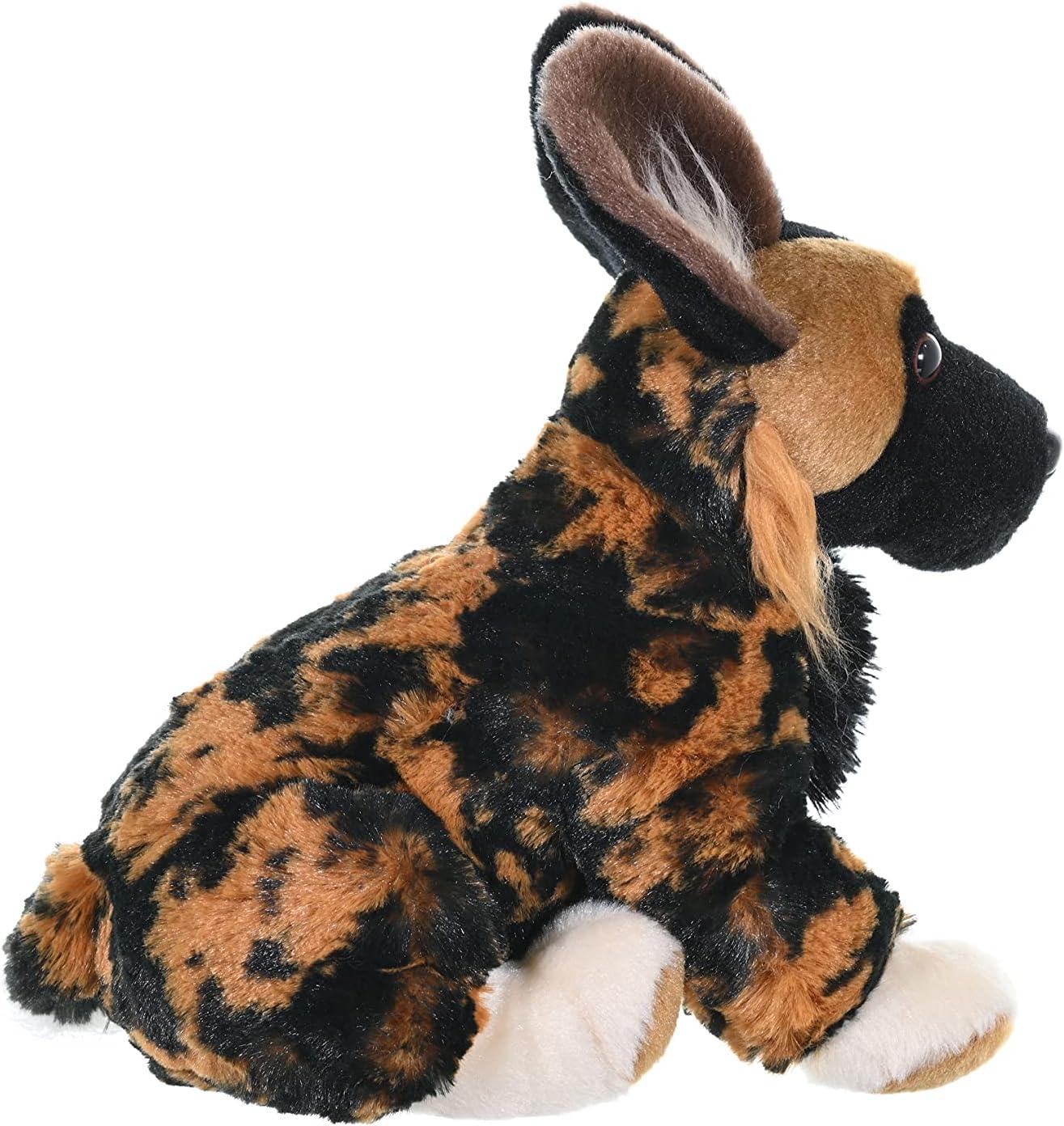 Wild Republic Cuddlekins Mini African Wild Dog Stuffed Animal, 8 Inches