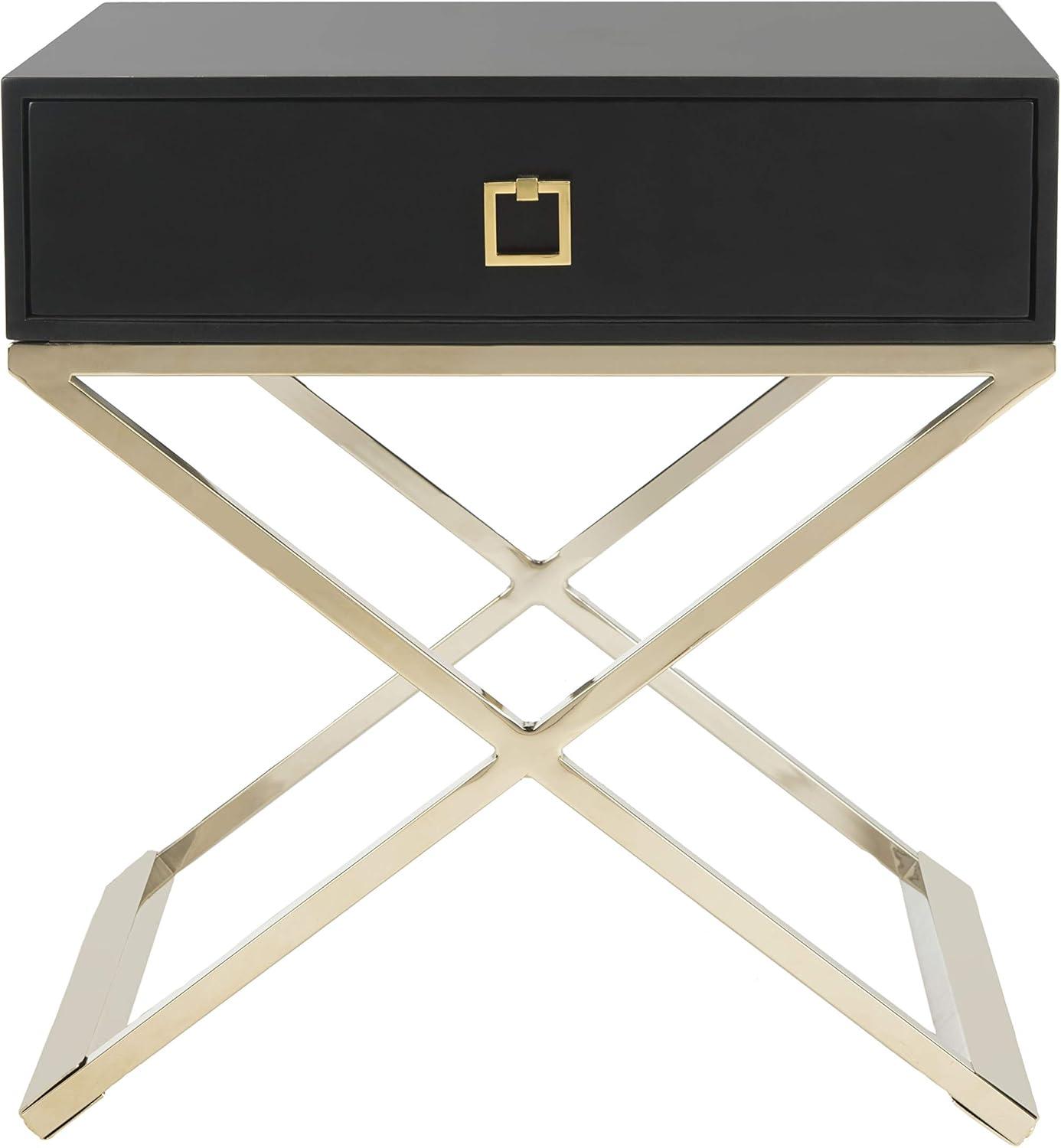 Zarina Modern Cross Leg End Table - White - Safavieh.