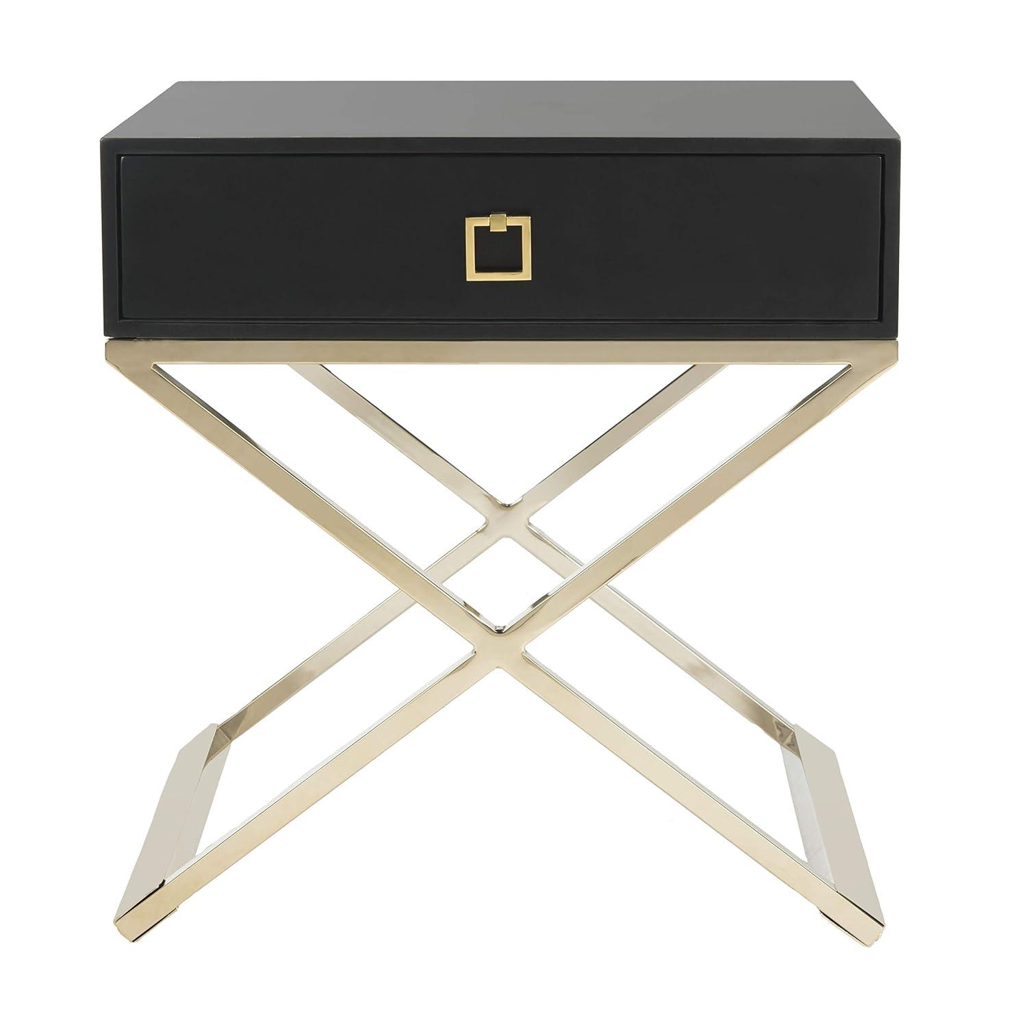 Zarina Modern Cross Leg End Table - White - Safavieh.