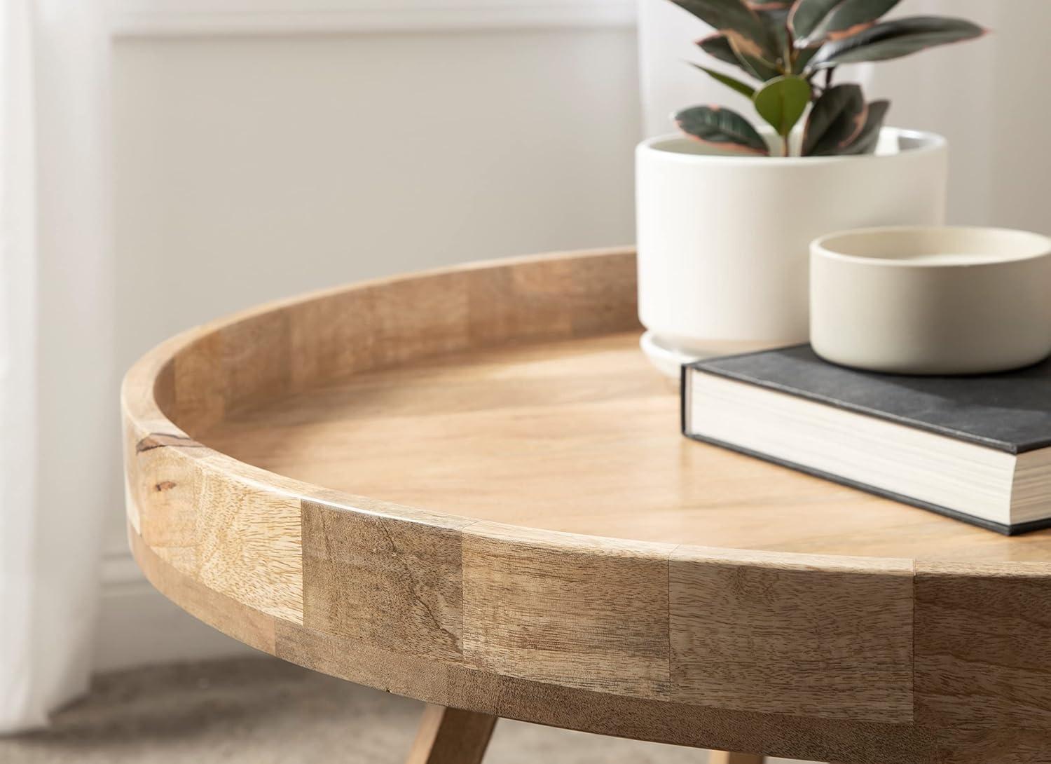 Kate and Laurel Avery Round Wood Coffee Table