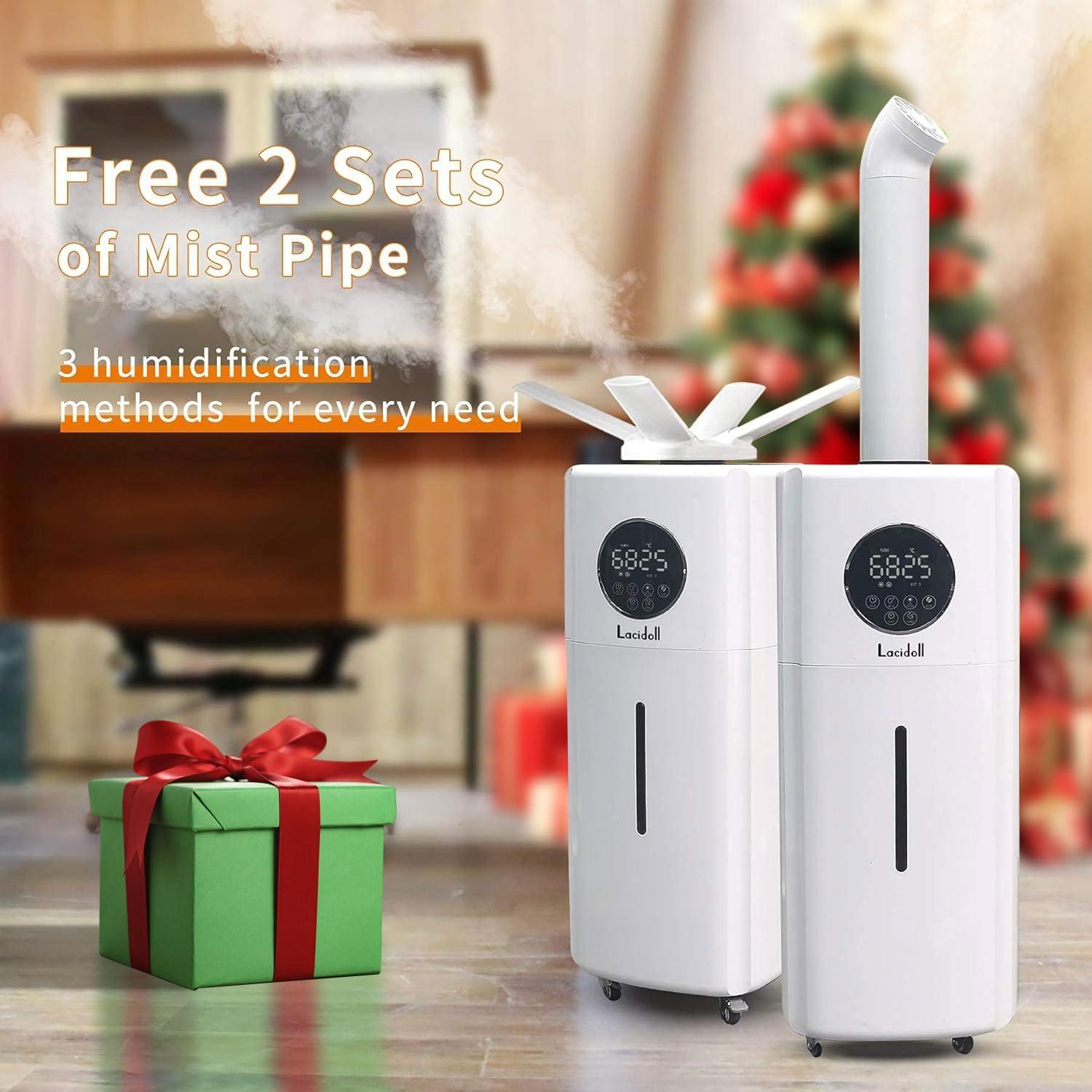 Large White Ultrasonic Cool Mist Humidifier with Remote Control