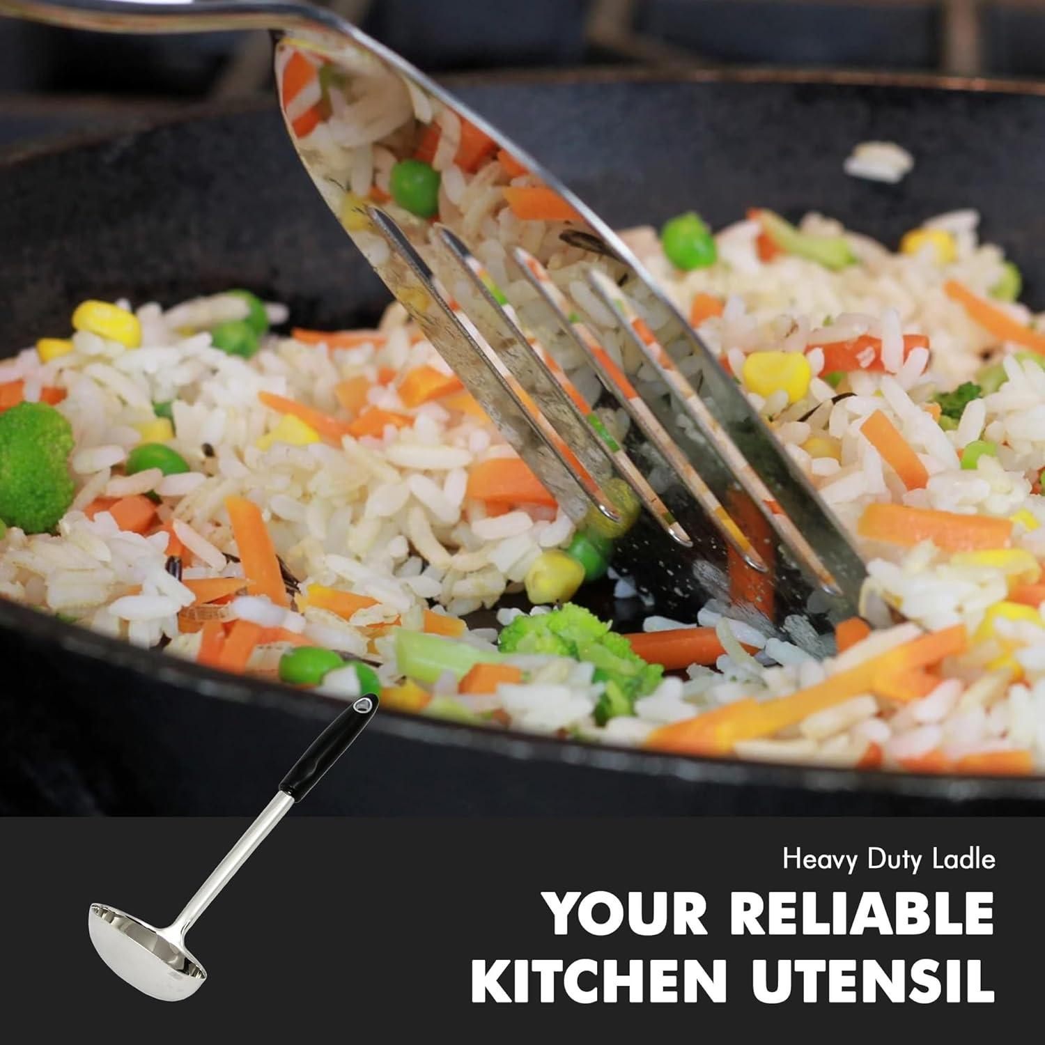 Chef Craft Heavy Duty Ladle, 13" Stainless Steel