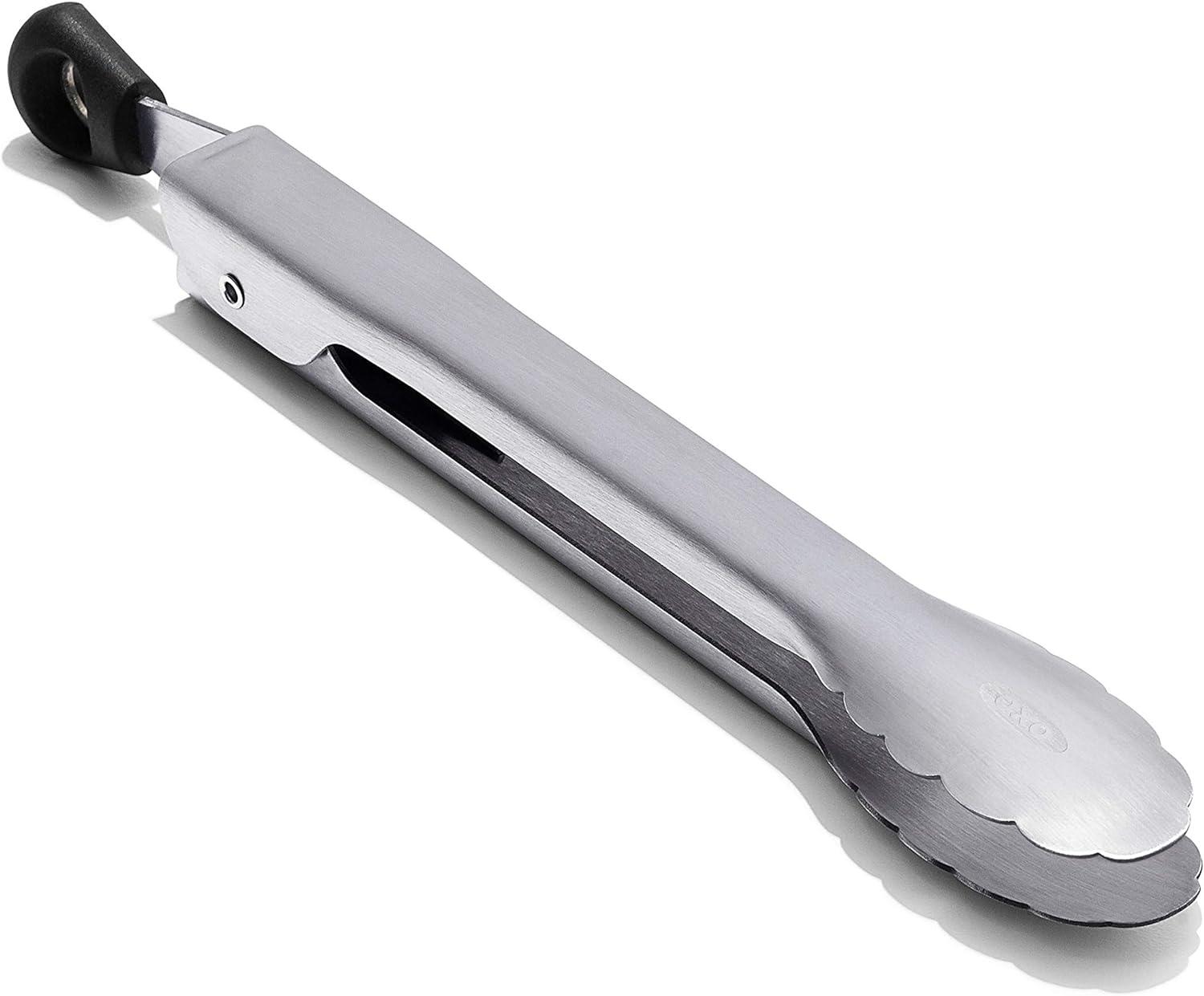 Compact Stainless Steel Mini Serving Tongs