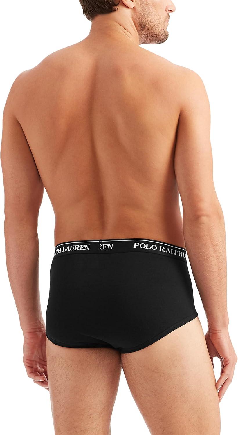Large Black Cotton Regular Fit Briefs
