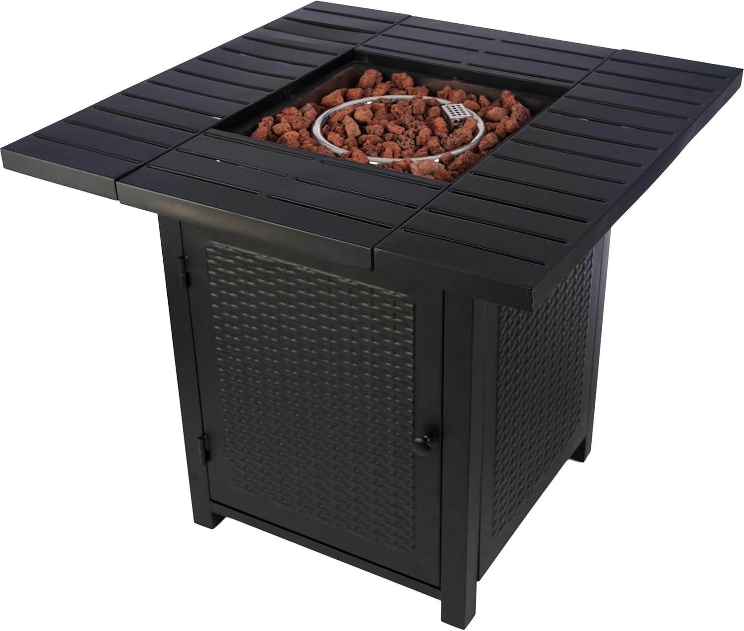 Pure Garden 30" Propane Outdoor Fire Pit - Brown