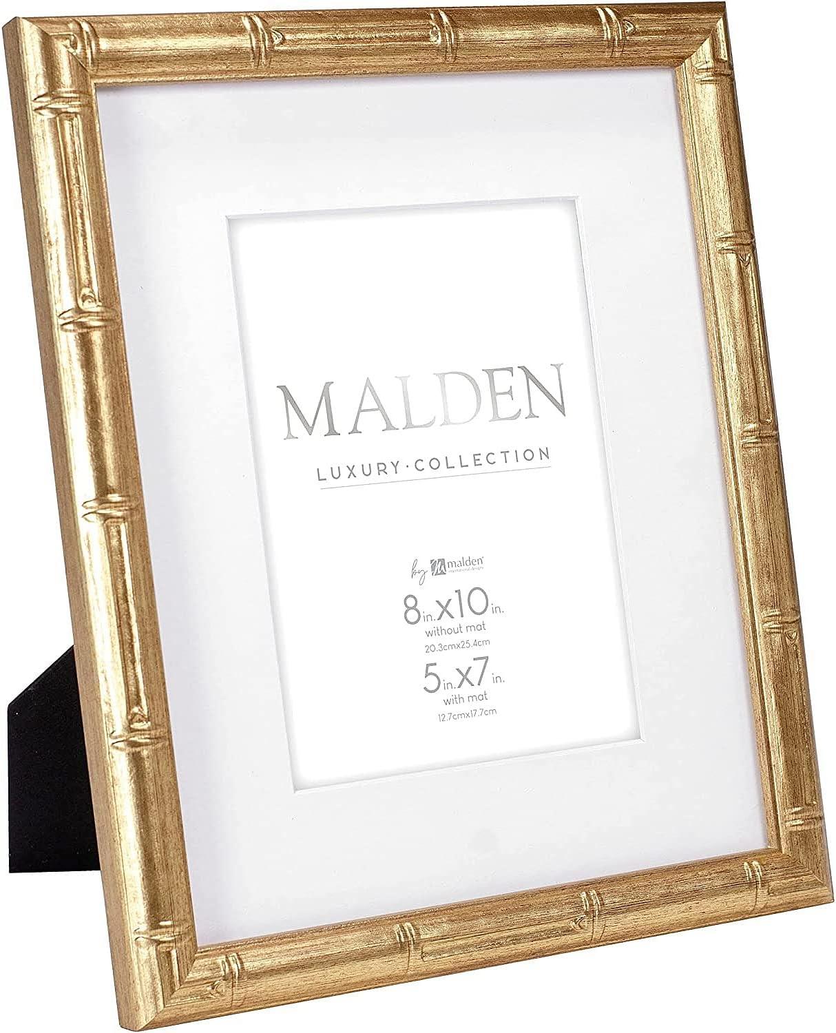 8x10 Gold Faux Bamboo Tabletop and Wall Frame