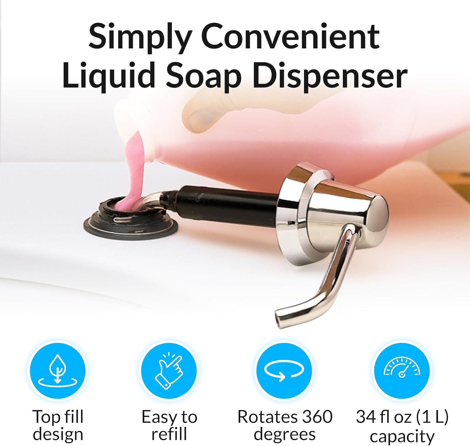 Bobrick Lavatory-Mounted Soap Dispenser Soap Dispenser