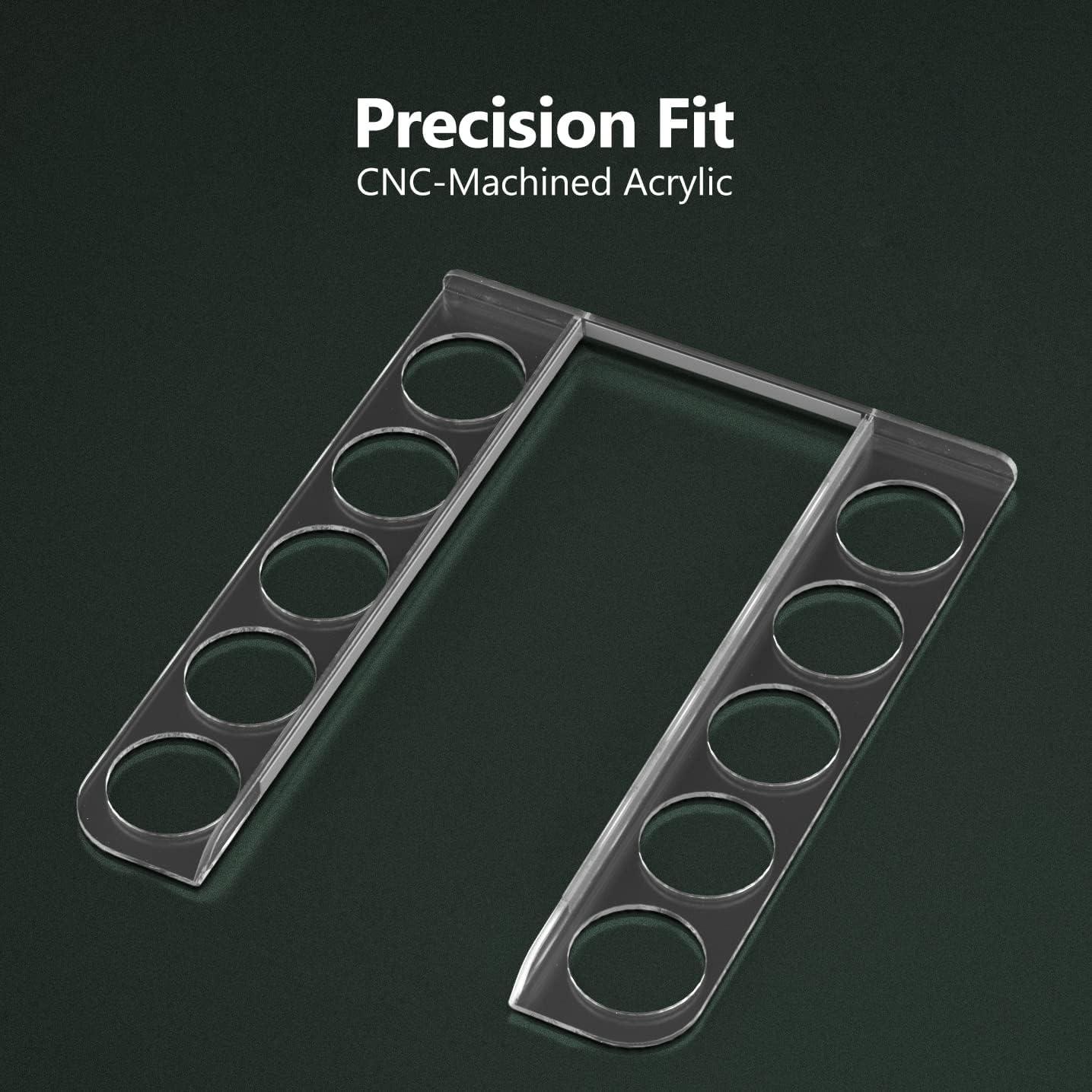 GALVANOX Acrylic K Cup Organizer - Fits the Keurig K-Mini/K Mini-Plus (ONLY), Space Saving Pod Holder for Single Serve Coffee Makers, 10 Pod Capacity (Machine is NOT included)