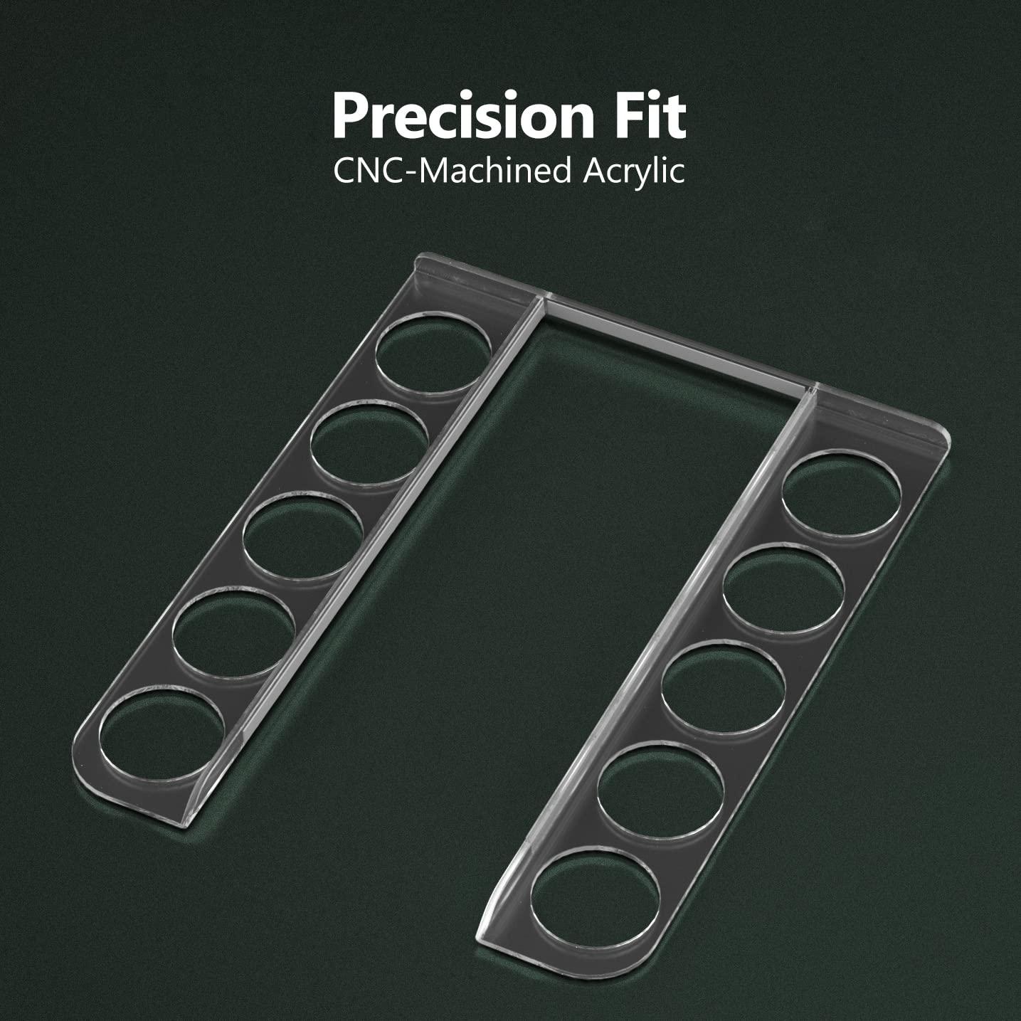 GALVANOX Acrylic K Cup Organizer - Fits the Keurig K-Mini/K Mini-Plus (ONLY), Space Saving Pod Holder for Single Serve Coffee Makers, 10 Pod Capacity (Machine is NOT included)