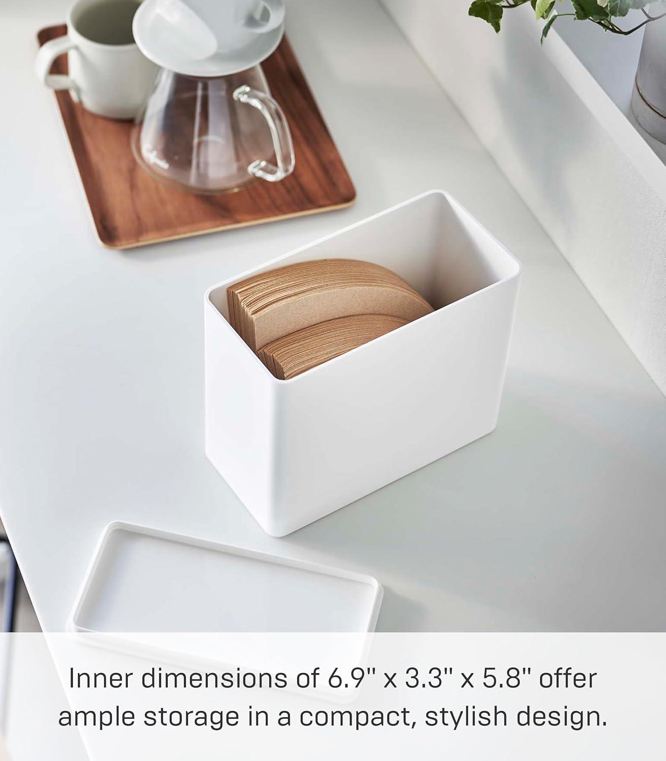 Yamazaki Home Yamazaki Home Coffee Filter Case, Polypropylene, Lid