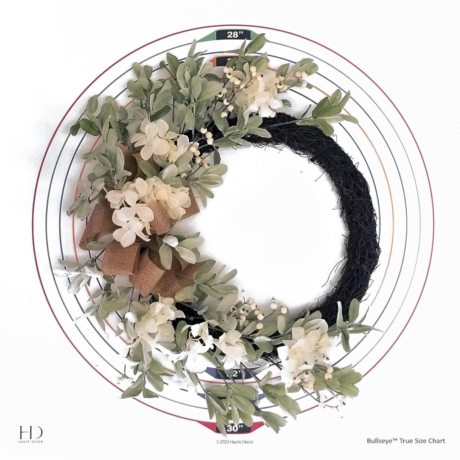 Haute Decor Faux Hydrangea 24'' Wreath