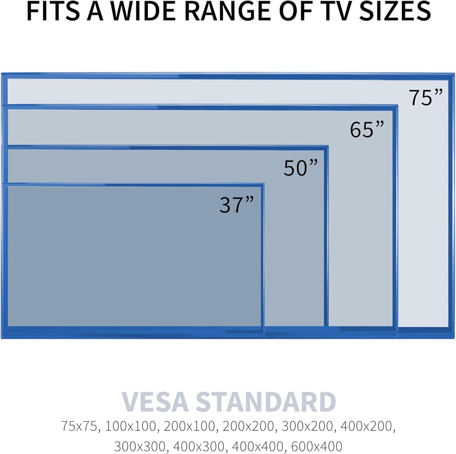 VIVO Economy 37" to 75" Height Adjustable TV Floor Stand Display