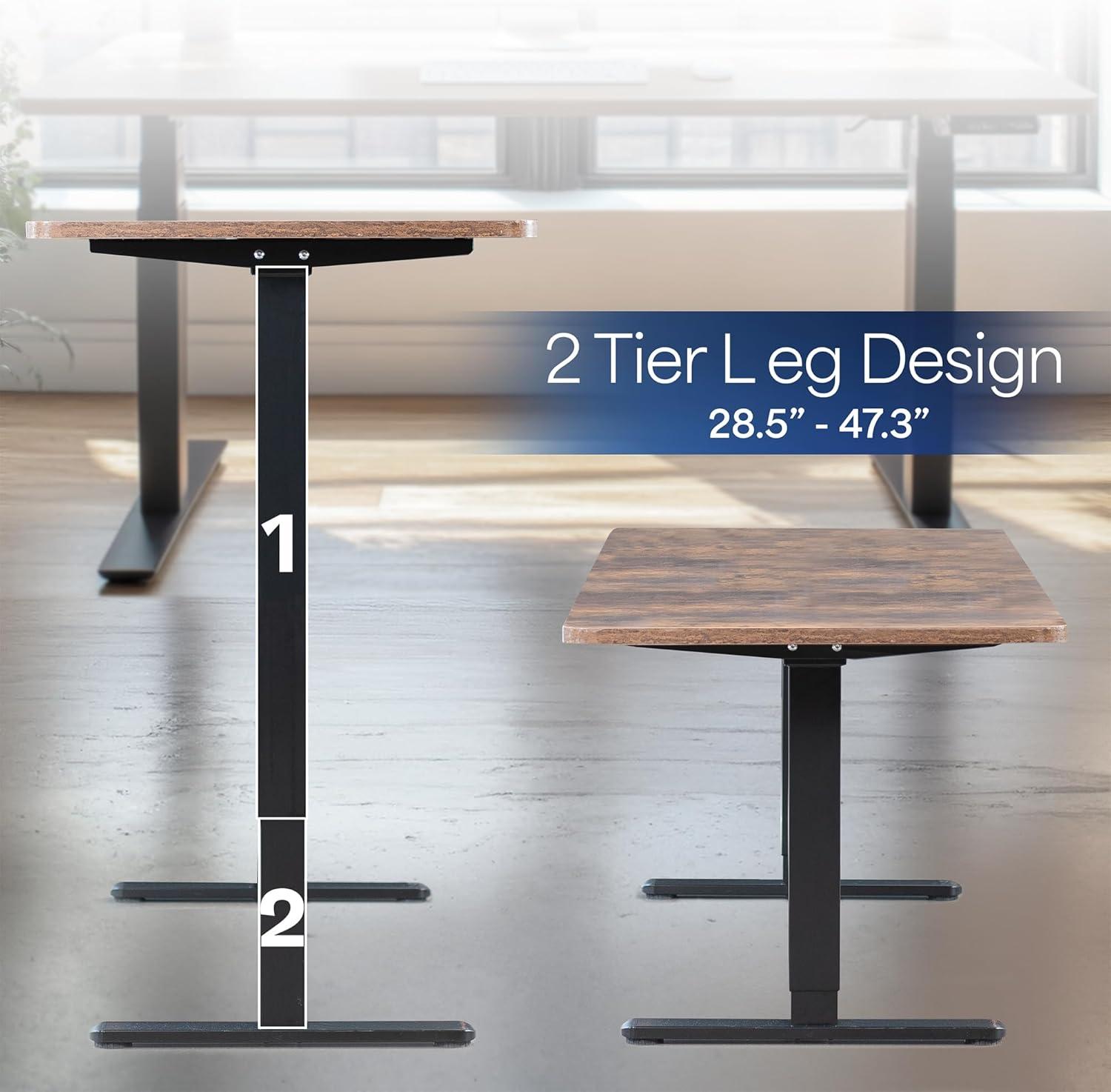 VIVO Electric Dual Motor Standing Desk Frame, E-200 Series