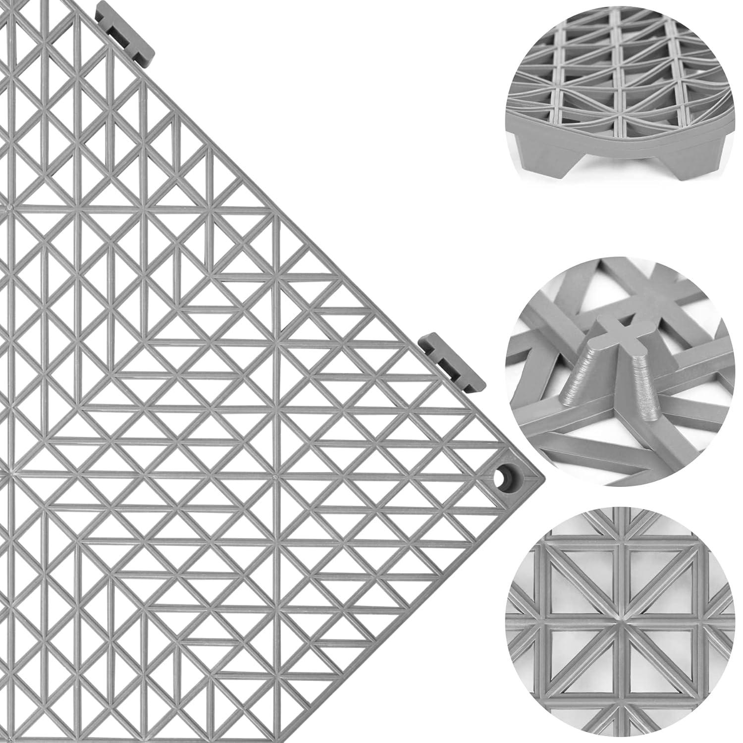 VEVOR 12" x 12" Outdoor Deck Tiles (Set of 12)