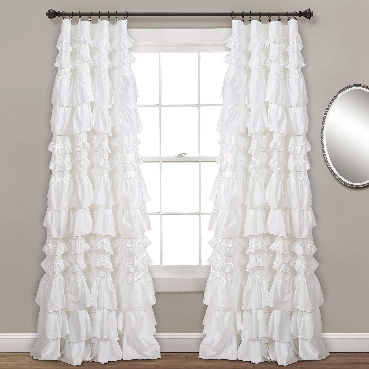 Kemmy Polyester Semi Sheer Curtain Panel