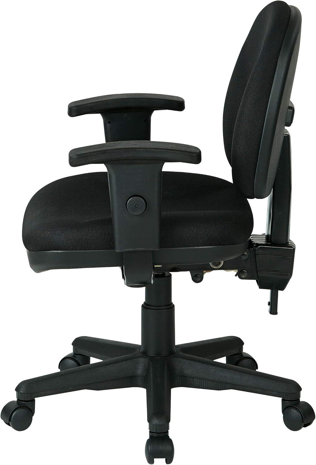 Icon Black Ergonomic Executive Office Chair with Adjustable Arms