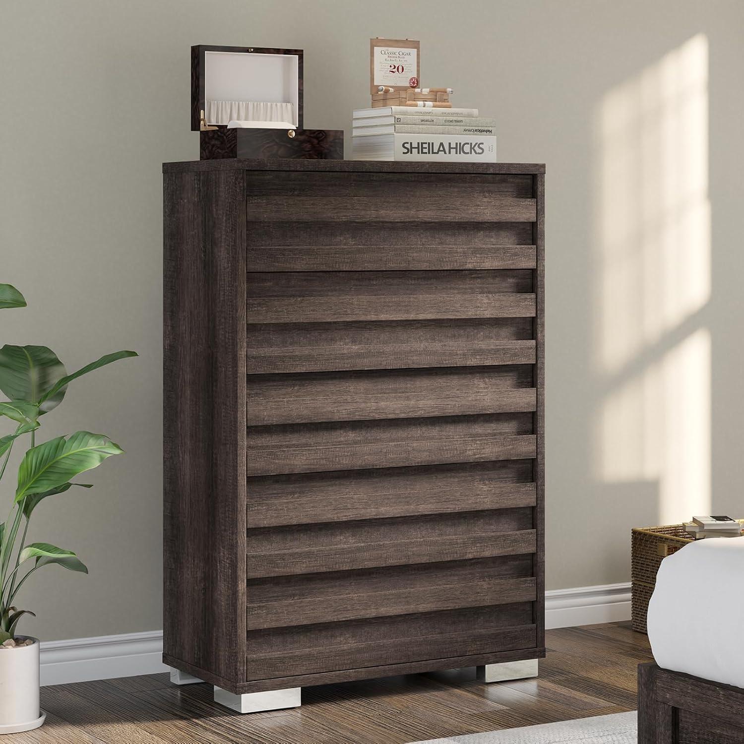 Louby 6 Drawers Dresser For Bedroom, 54" Wide Chest Of Drawers