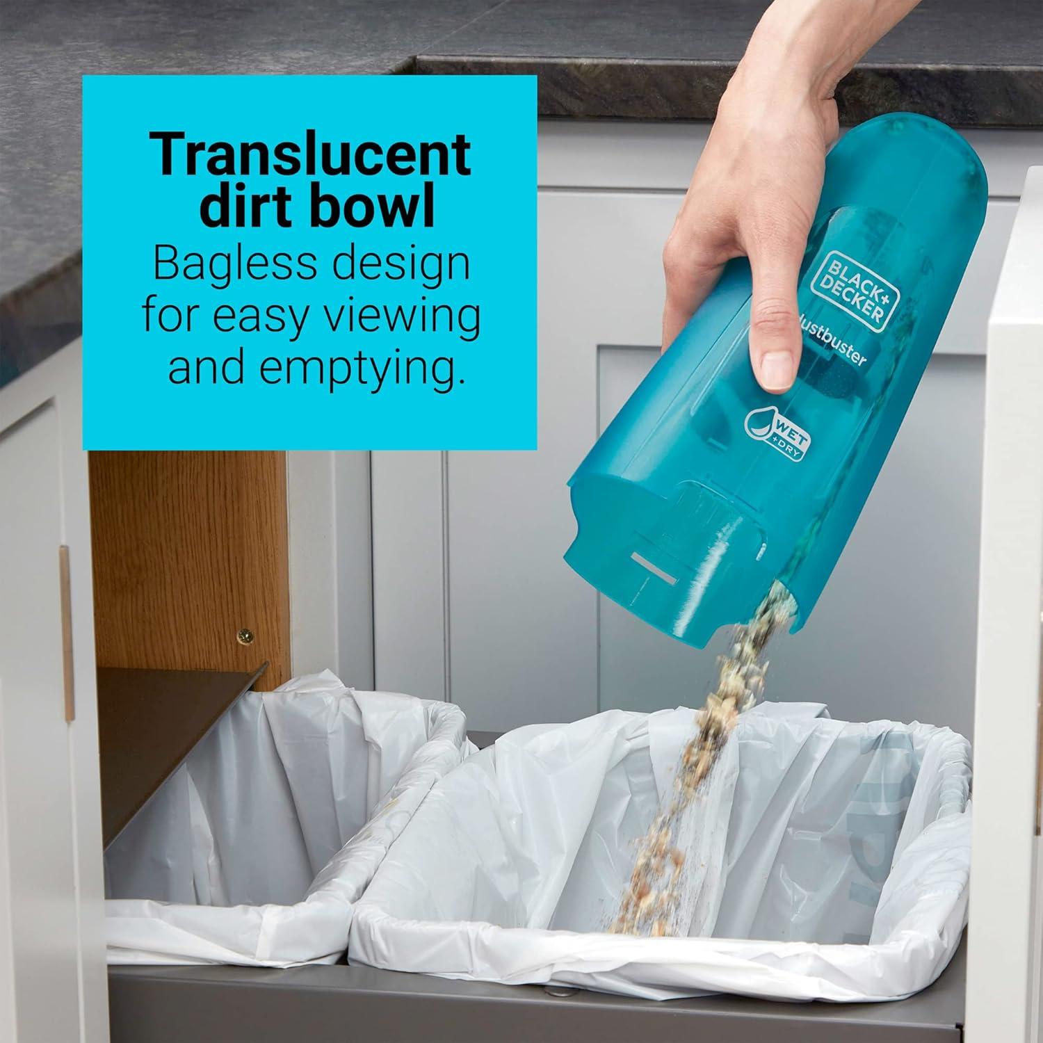 BLACK+DECKER HNVC215BW52 BLACK+DECKER dustbuster® QuickClean wet/dry cordless handheld vacuum