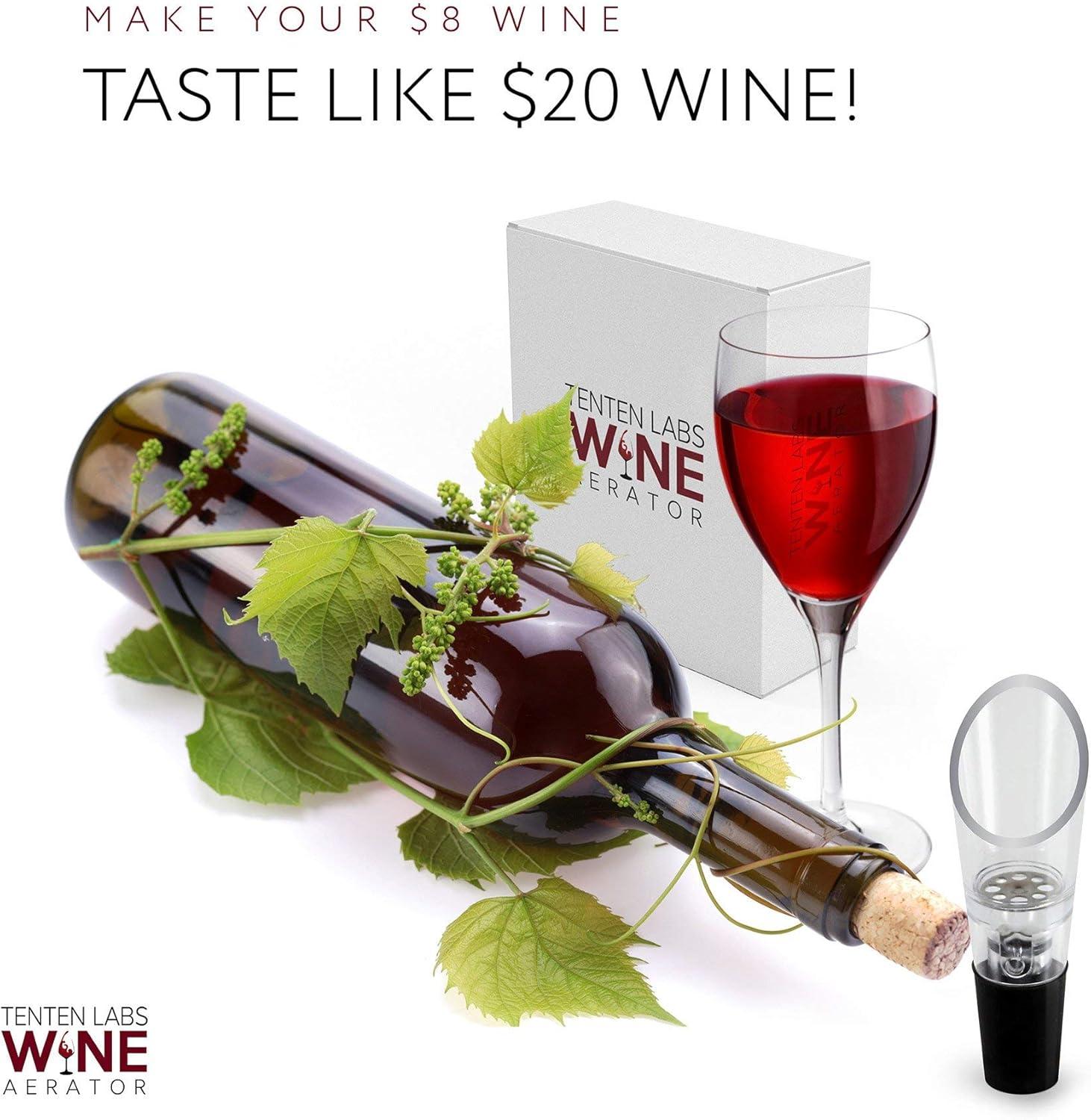 Modern Wine Aerator Pourer and Pump (2-Pack) - Enhance, Preserve, and Enjoy Your Wine for Longer - Perfect Wine Gifts!