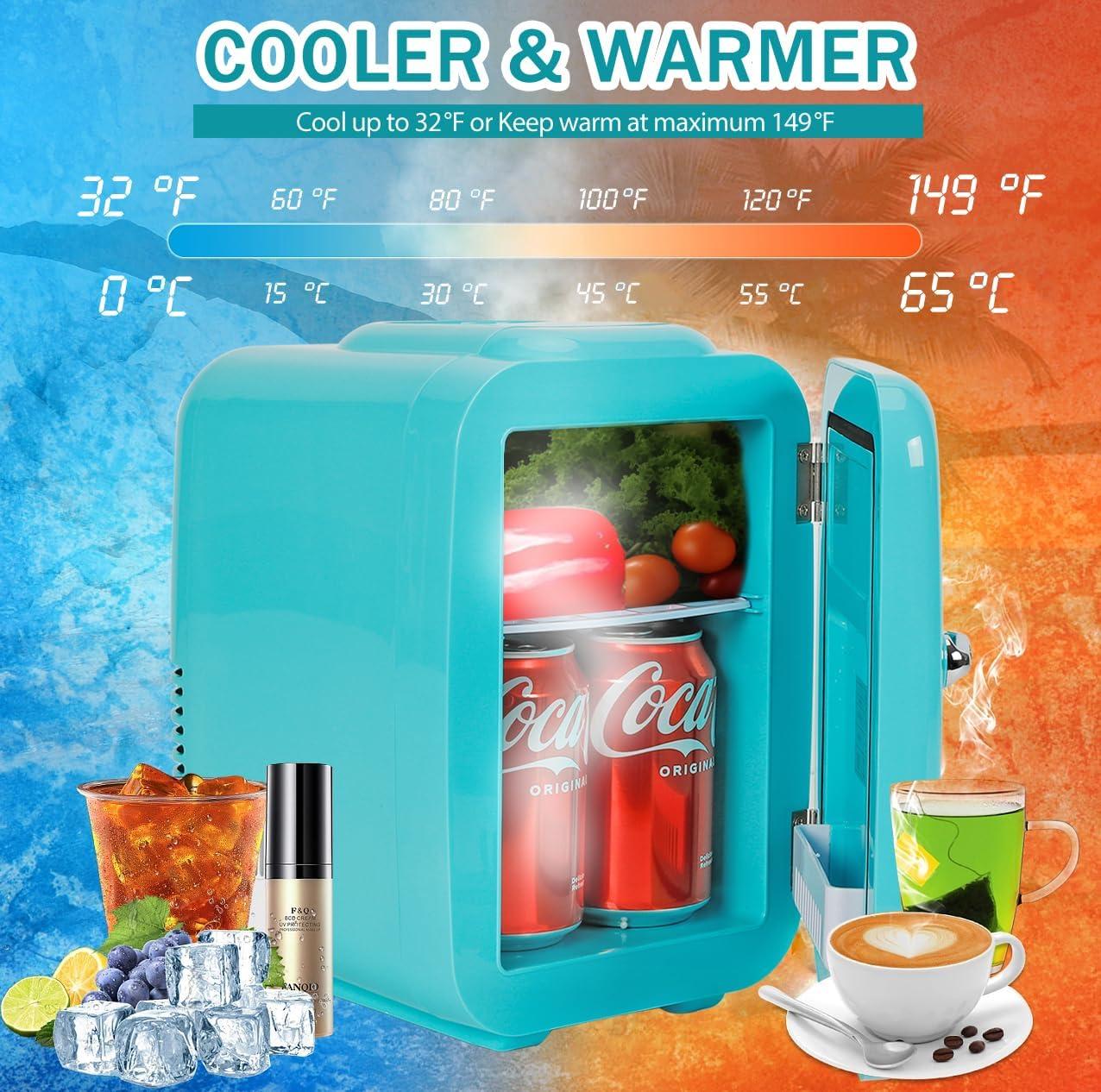Caynel 6-Liter Portable Cooler/Warmer Mini Fridge