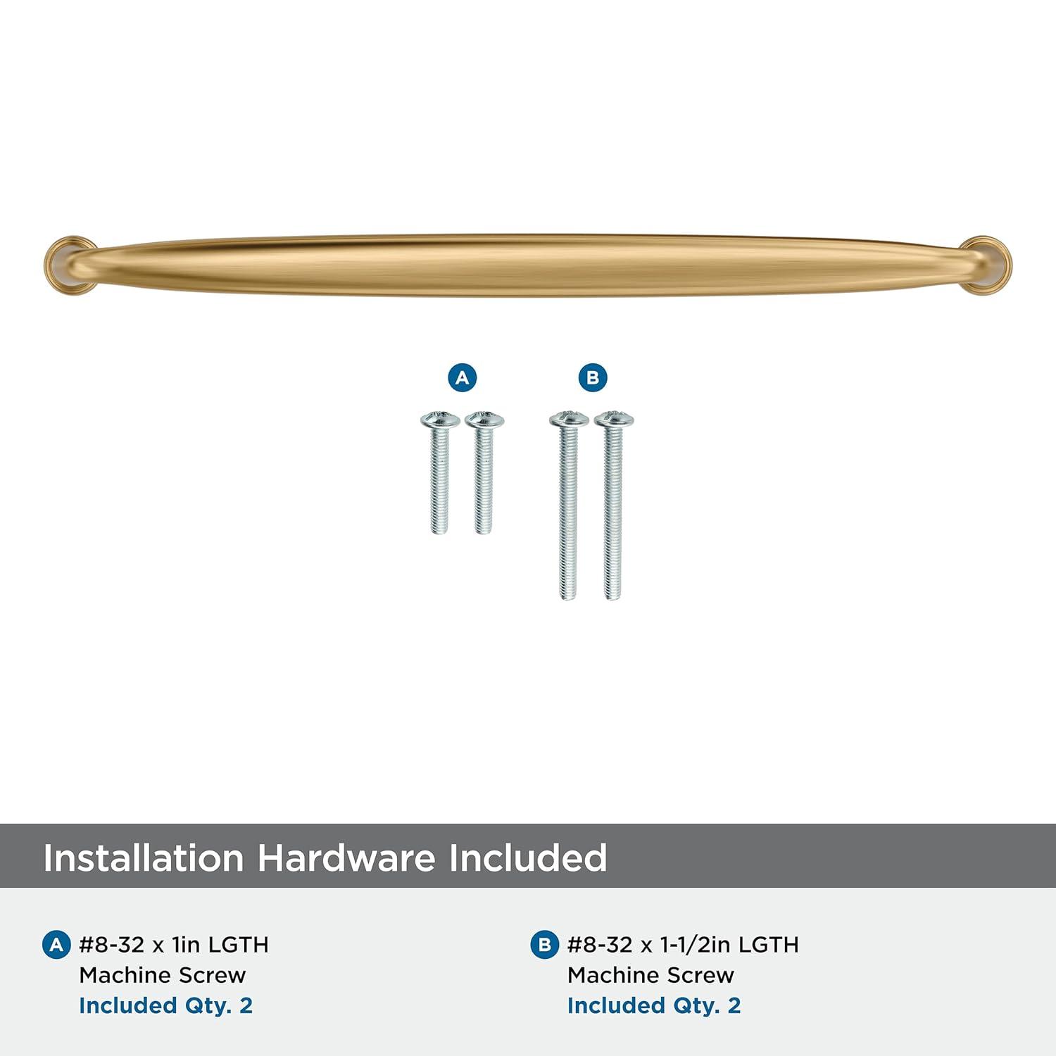Amerock Kane 10-1/16 inch (256mm) Center-to-Center Champagne Bronze Cabinet Pull