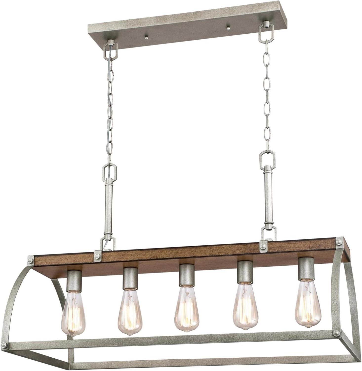 Oak Lane 5 - Light Square / Rectangle Chandelier